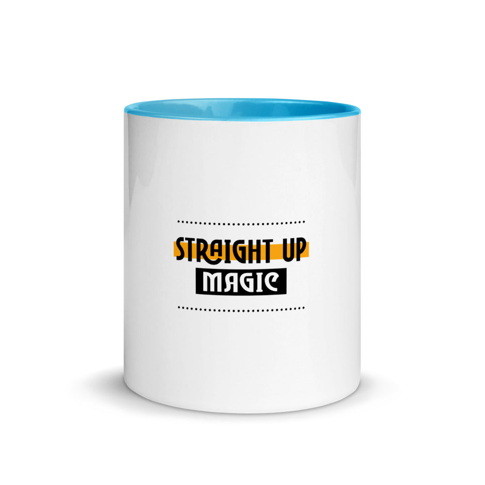 Straight up magic-- Mug with Color Inside