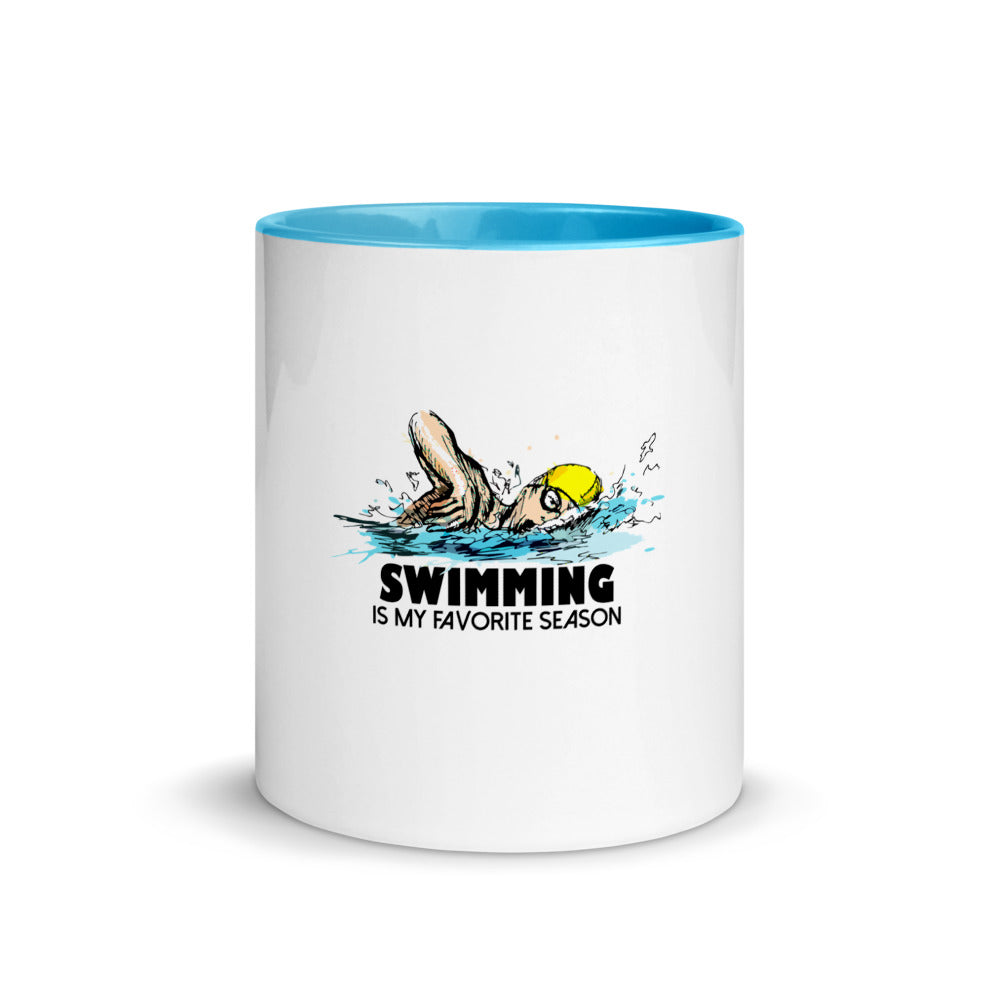 Swimming- Mug with Color Inside