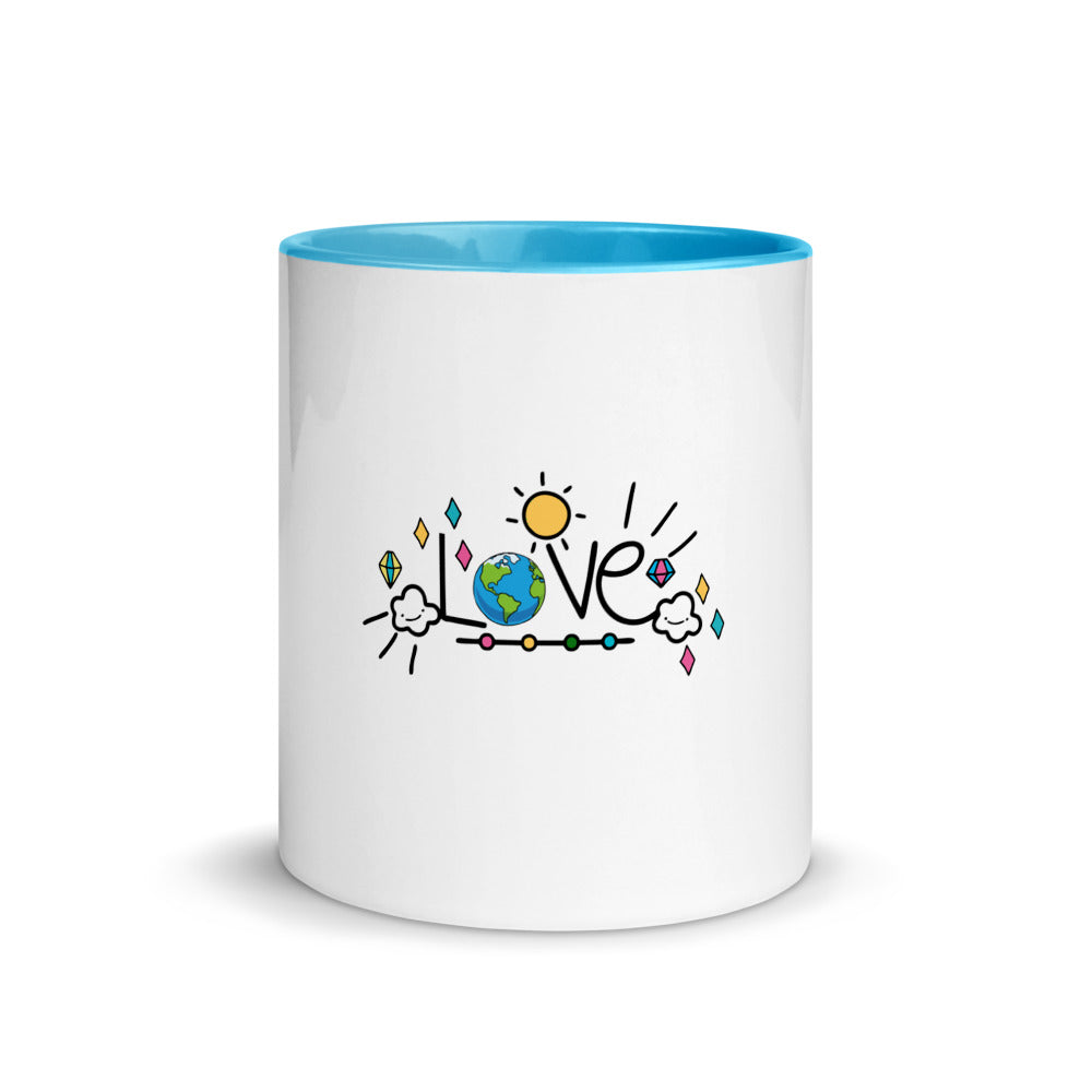 LOVE EARTH - Mug with Color Inside