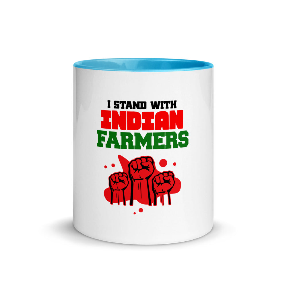 I STAND WITH INDIAN FARMERS - Mug with Color Inside