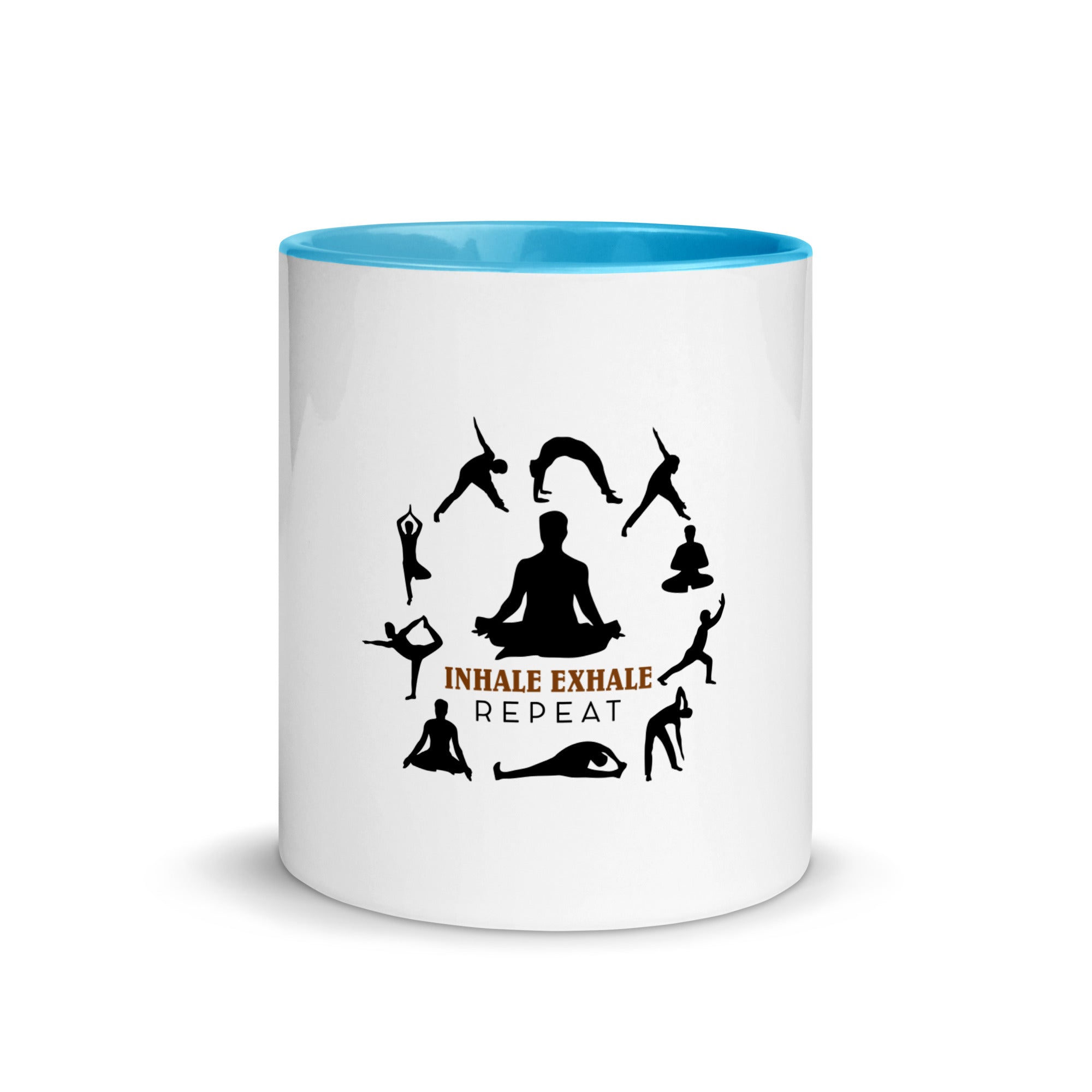 INHALE EXHALE REPEAT - Mug with Color Inside