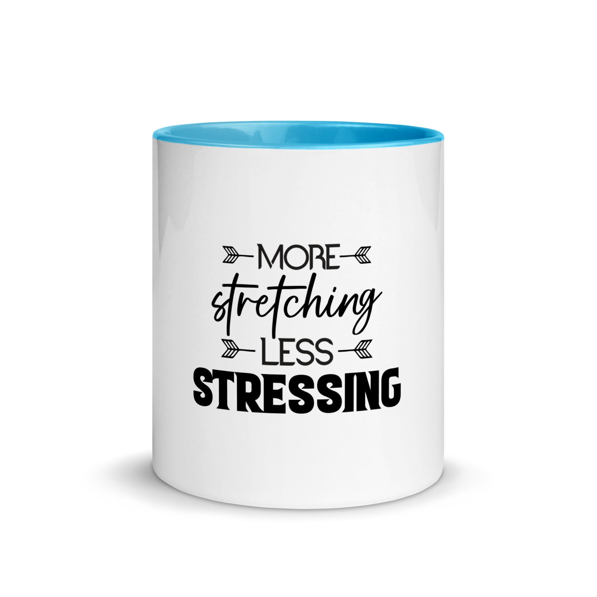 MORE STRETCHING LESS STRESSING - Mug with Color Inside