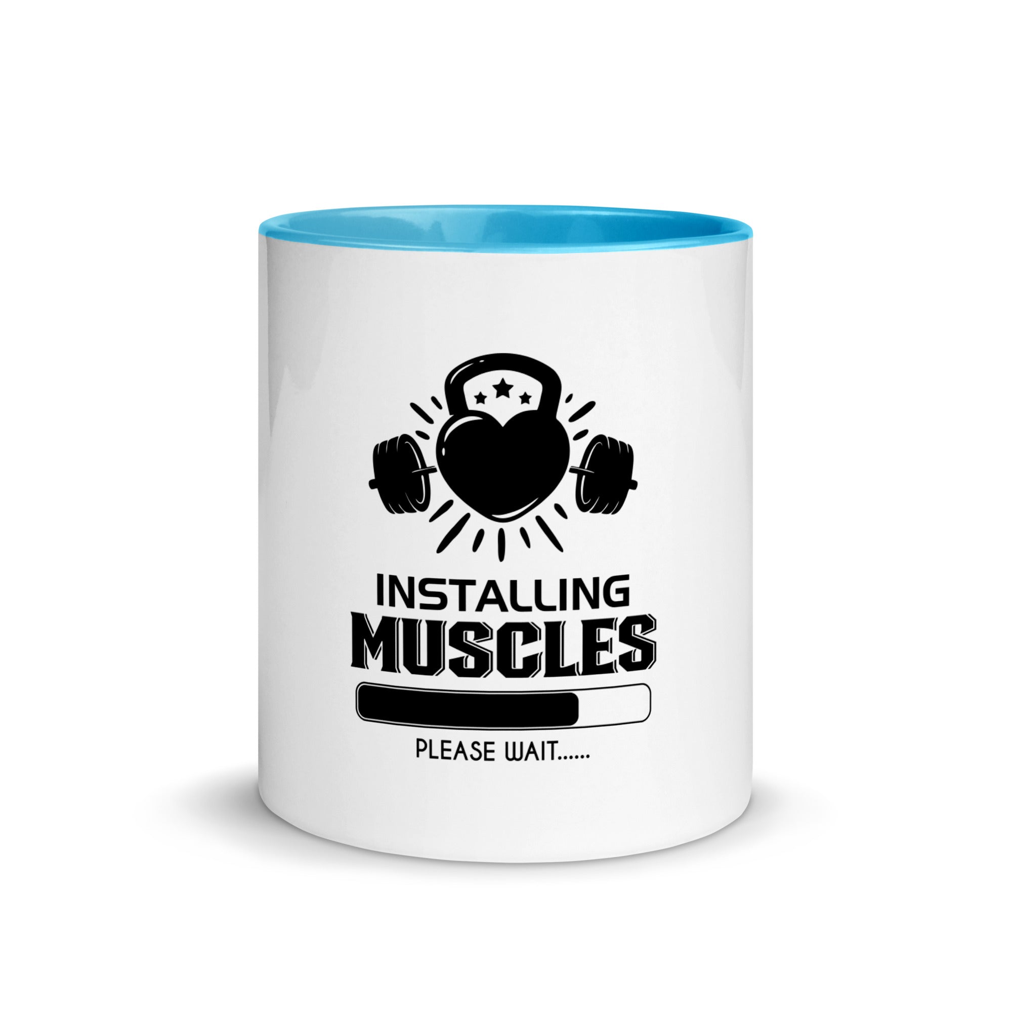 INSTALLING MUSCLES - Mug with Color Inside