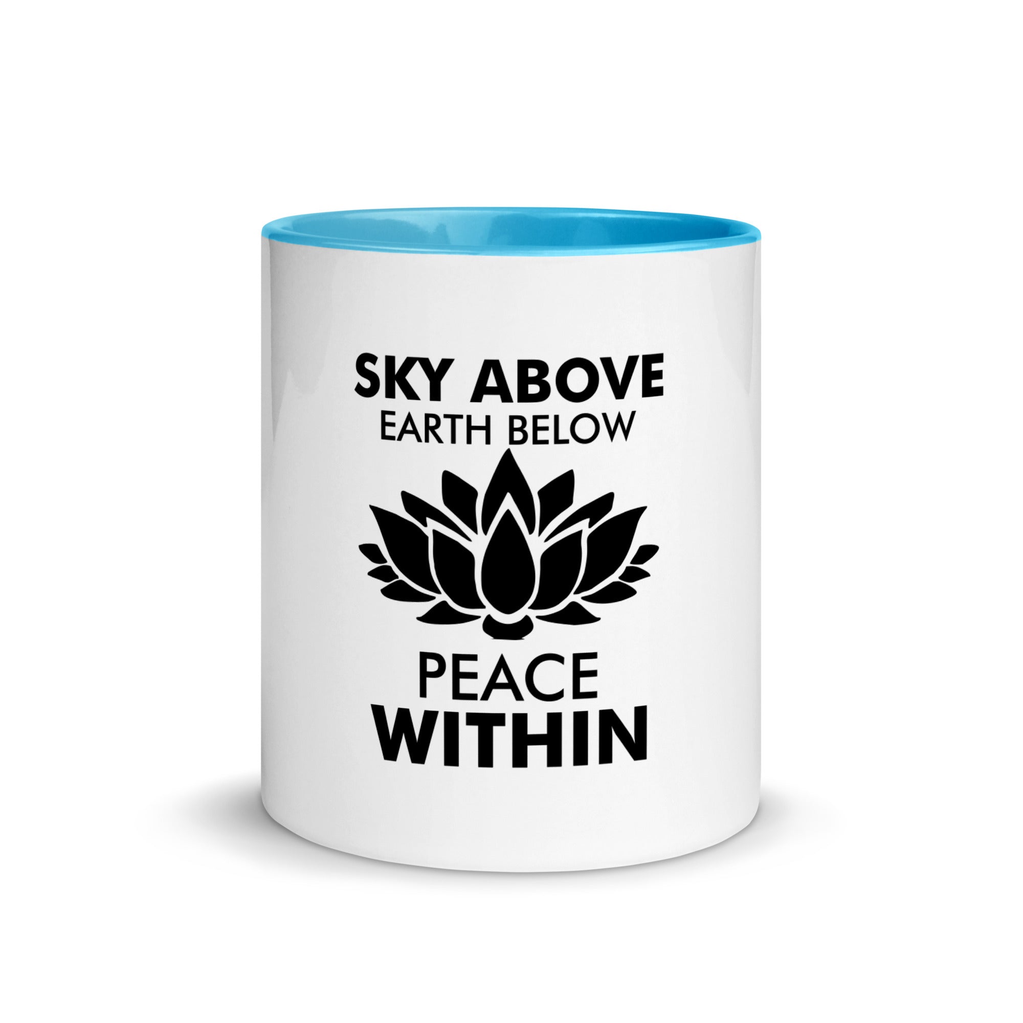 SKY ABOVE EARTH BELOW - Mug with Color Inside