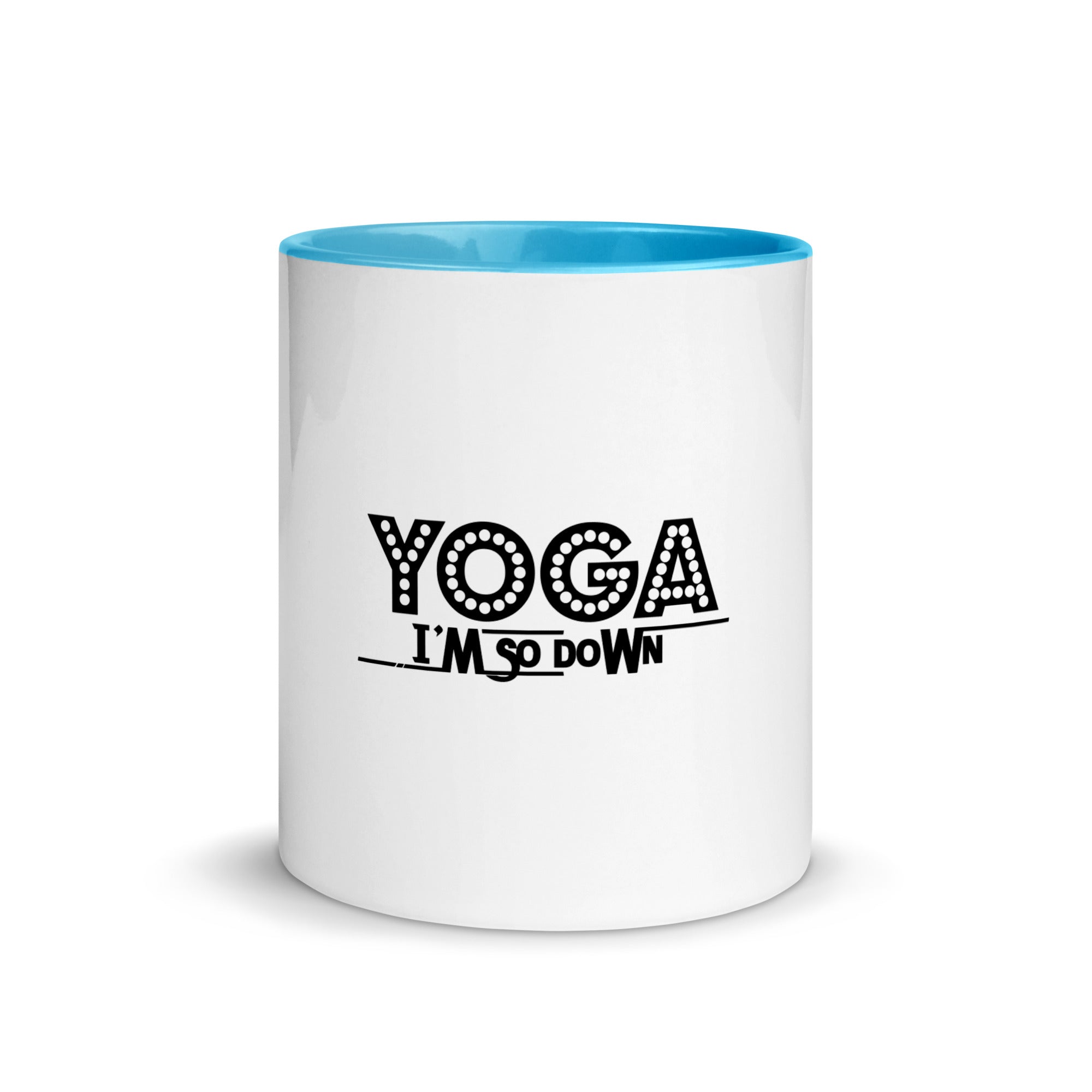 YOGA I'M SO DOWN - Mug with Color Inside
