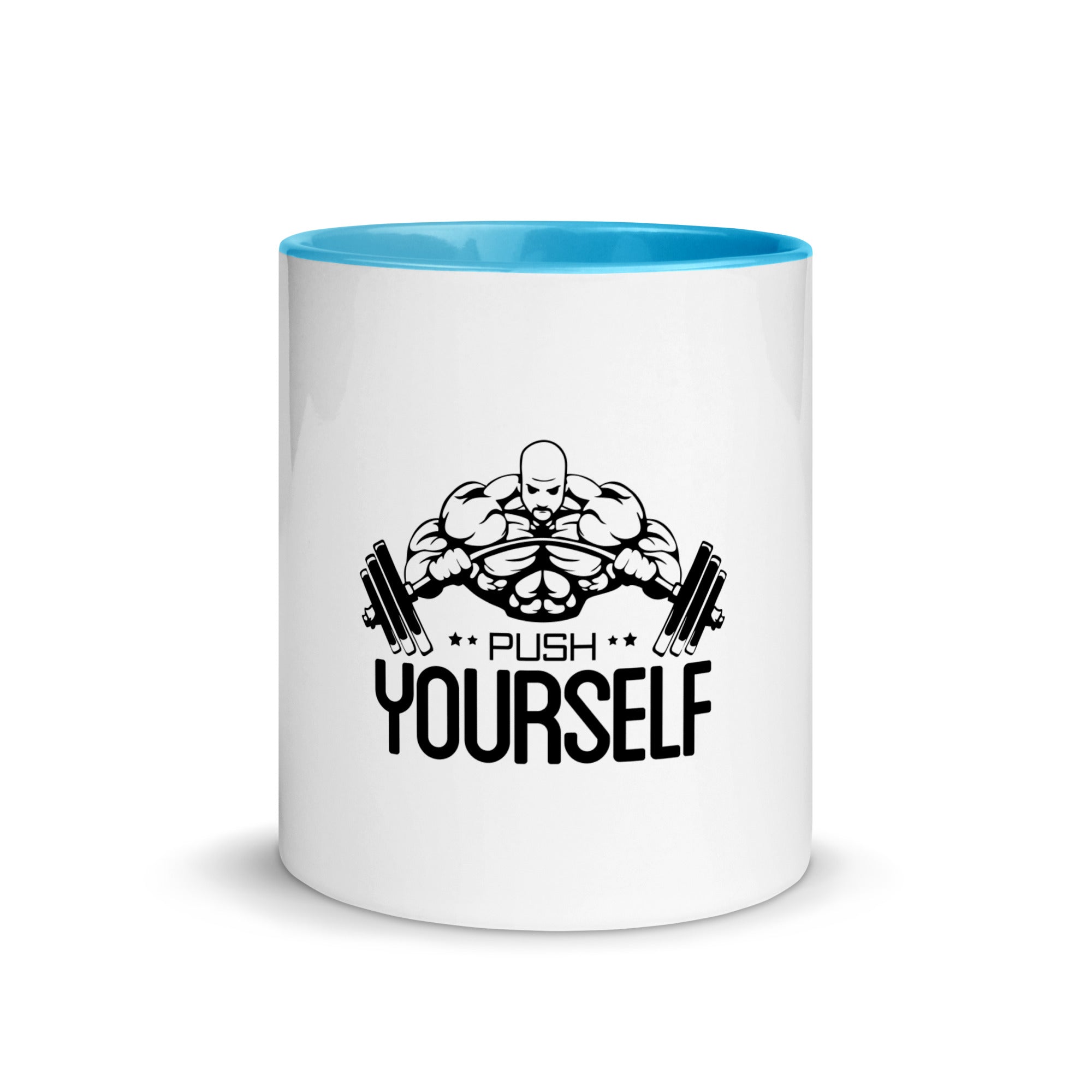 PUSH YOURSELF - Mug with Color Inside