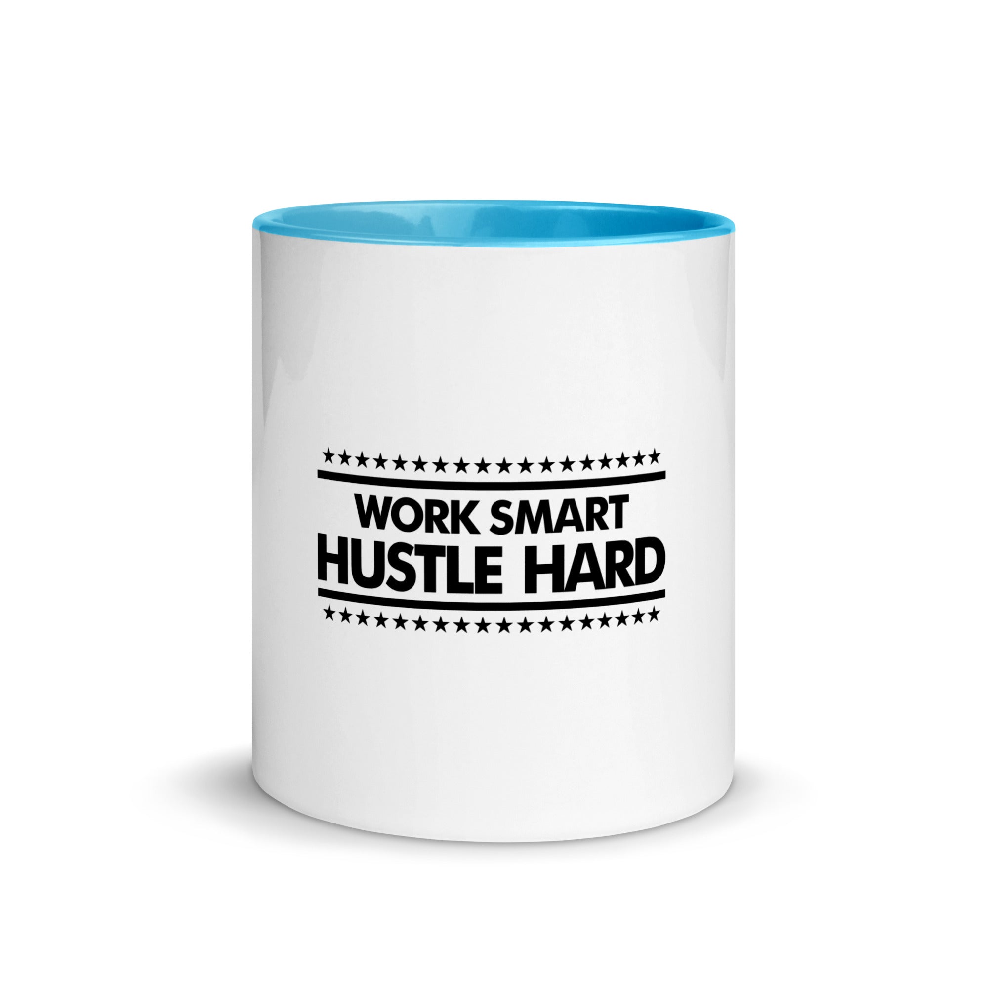 WORK SMART HUSTLE HARD - Mug with Color Inside
