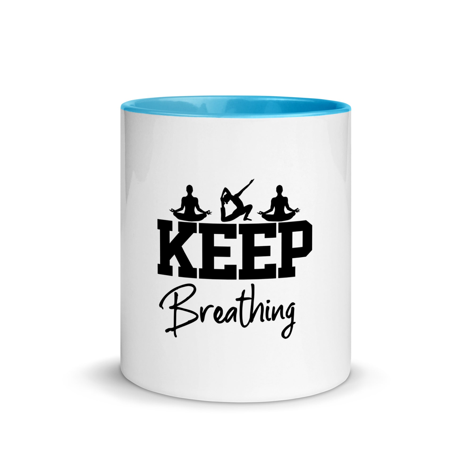 KEEP BREATHING - Mug with Color Inside