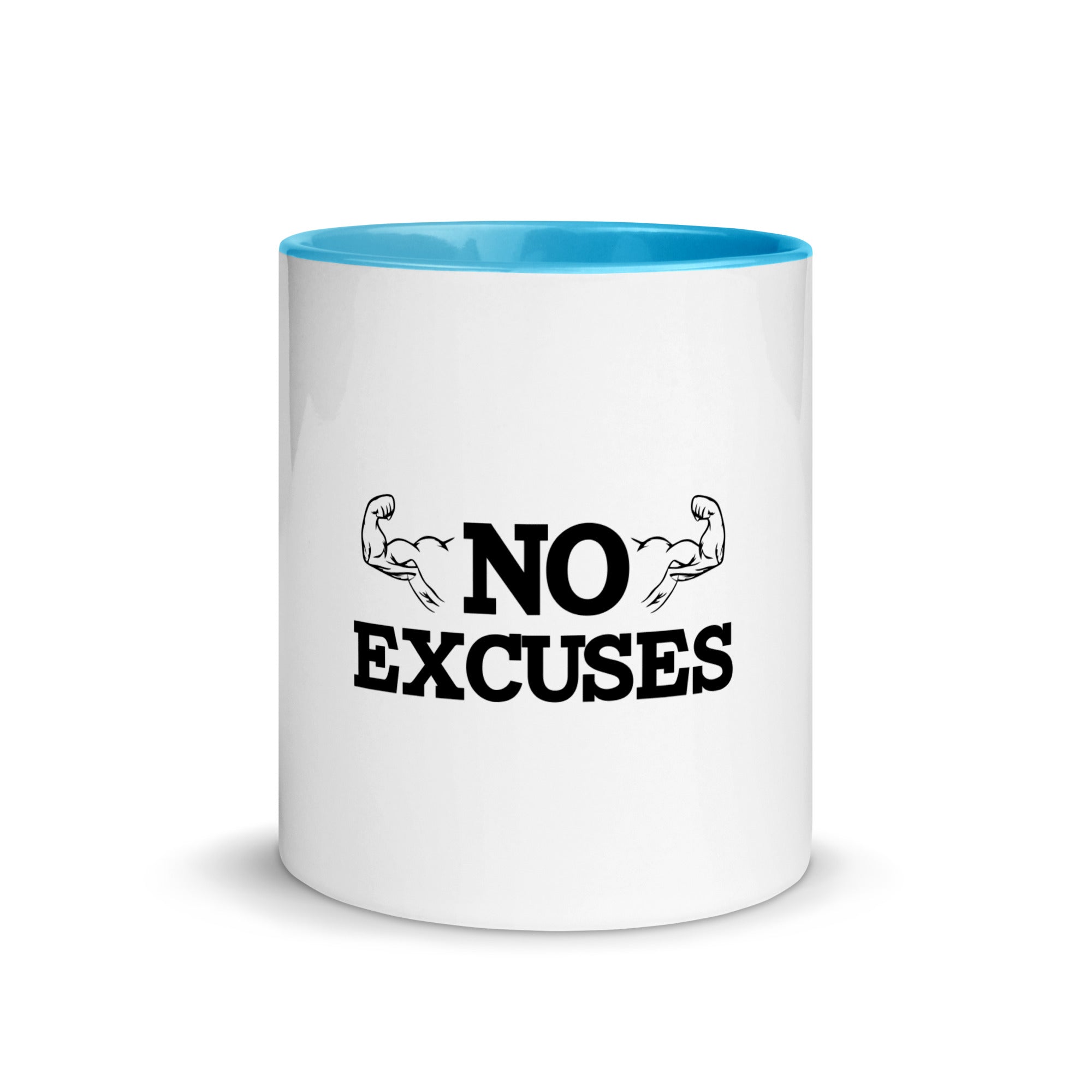 NO EXCUSES - Mug with Color Inside