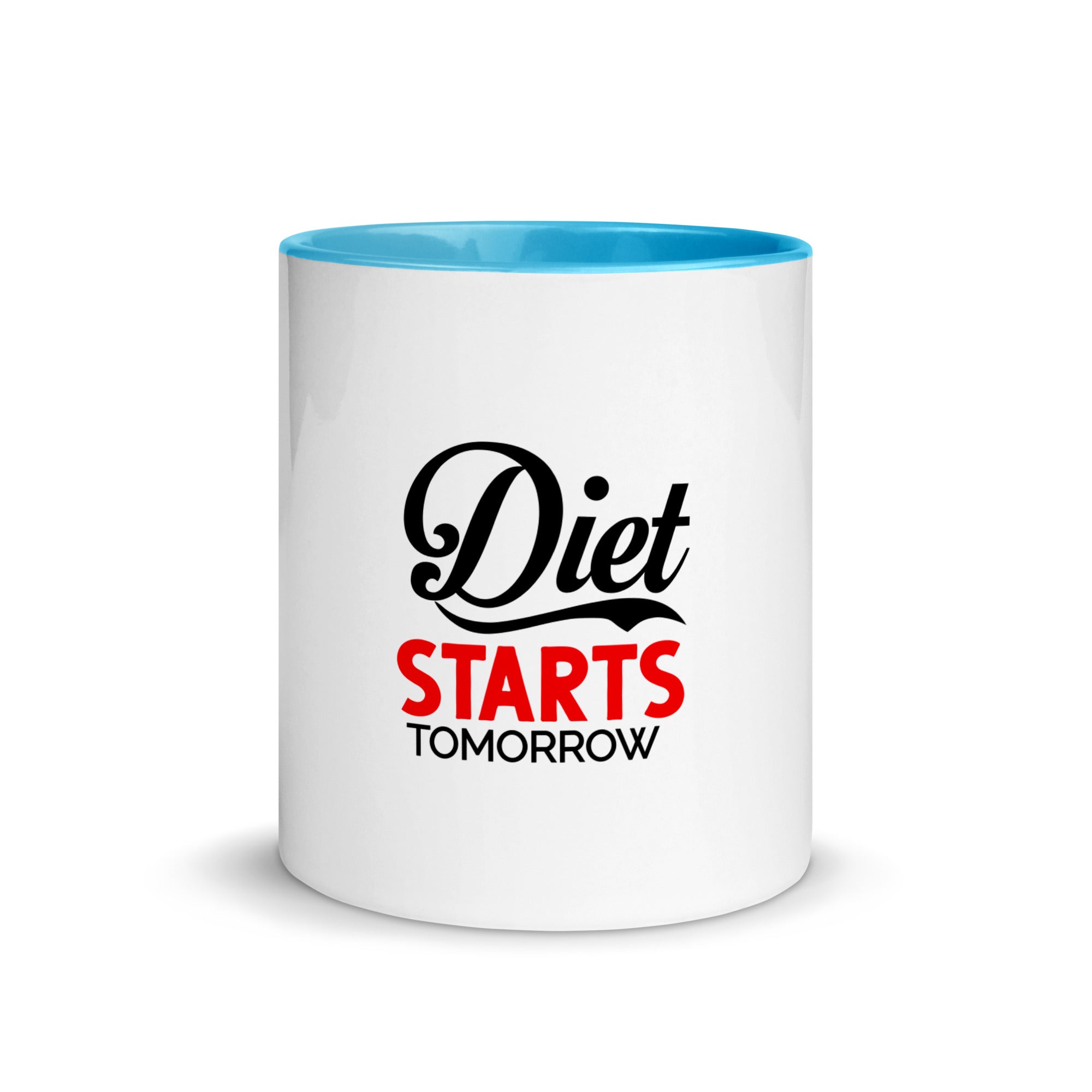 DIET STARTS TOMORROW - Mug with Color Inside