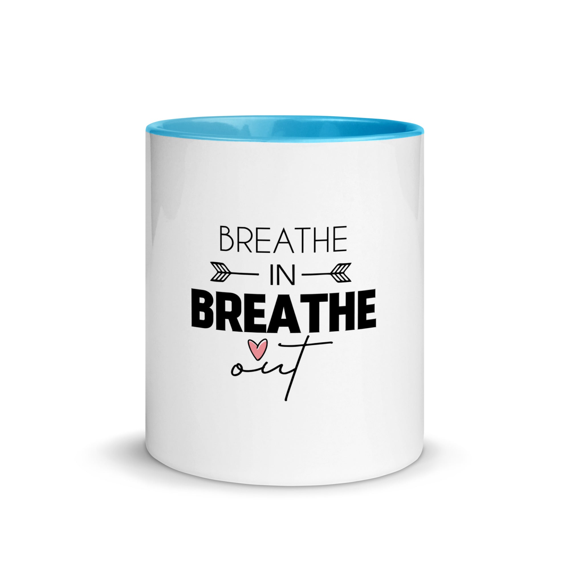 BREATHE IN BREATHE OUT - Mug with Color Inside