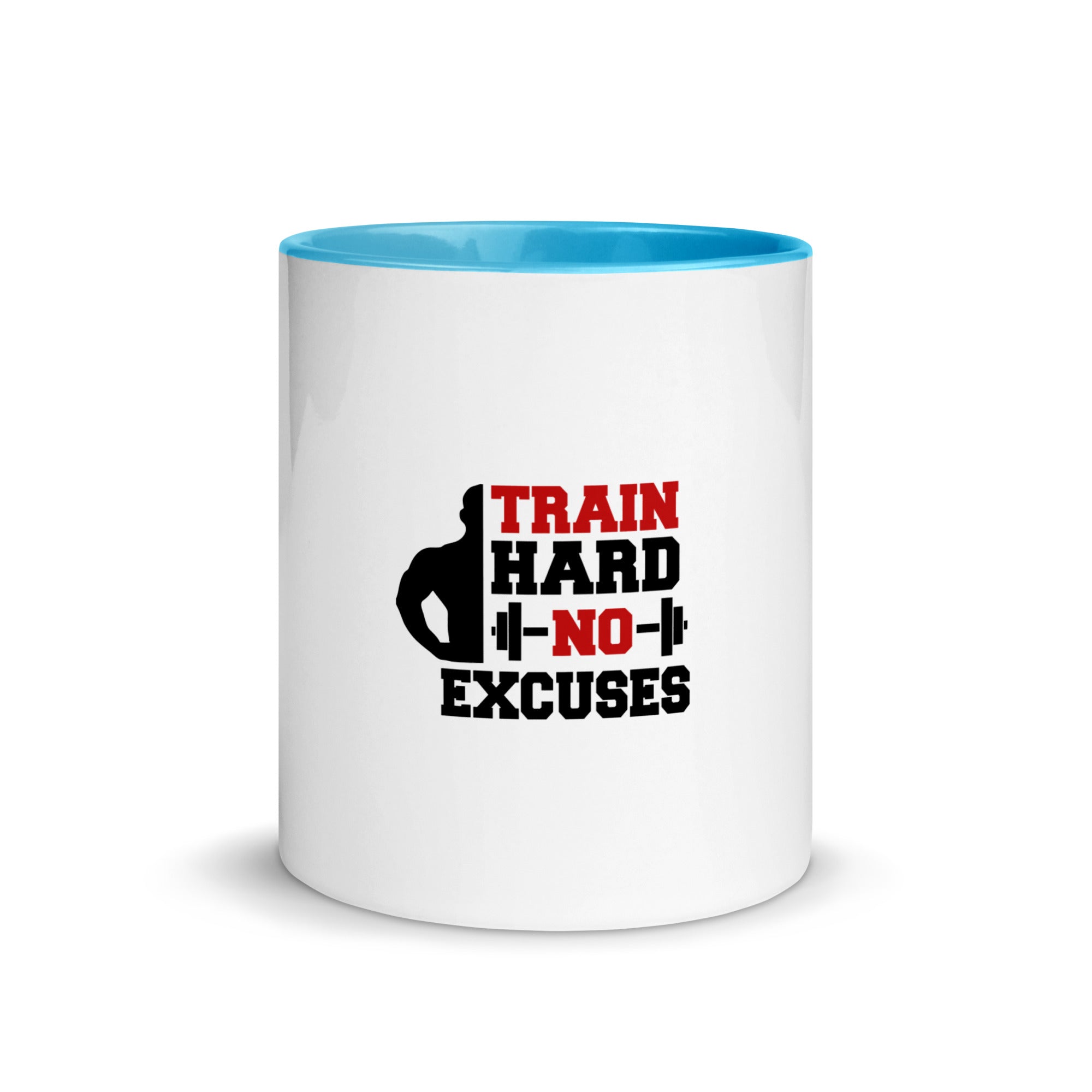 TRAIN HARD NO EXCUSES - Mug with Color Inside