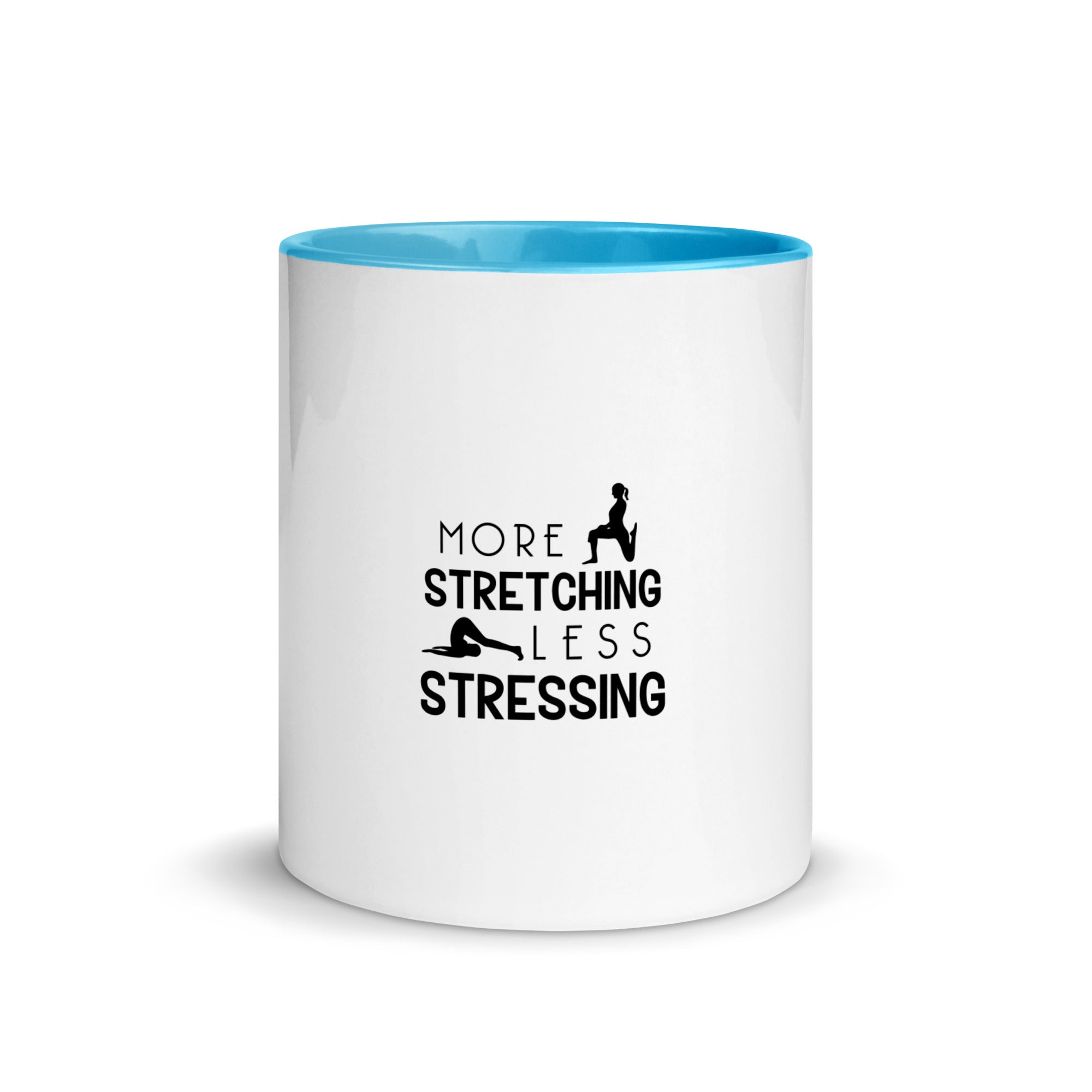 MORE STRETCHING LESS STRESSING - Mug with Color Inside