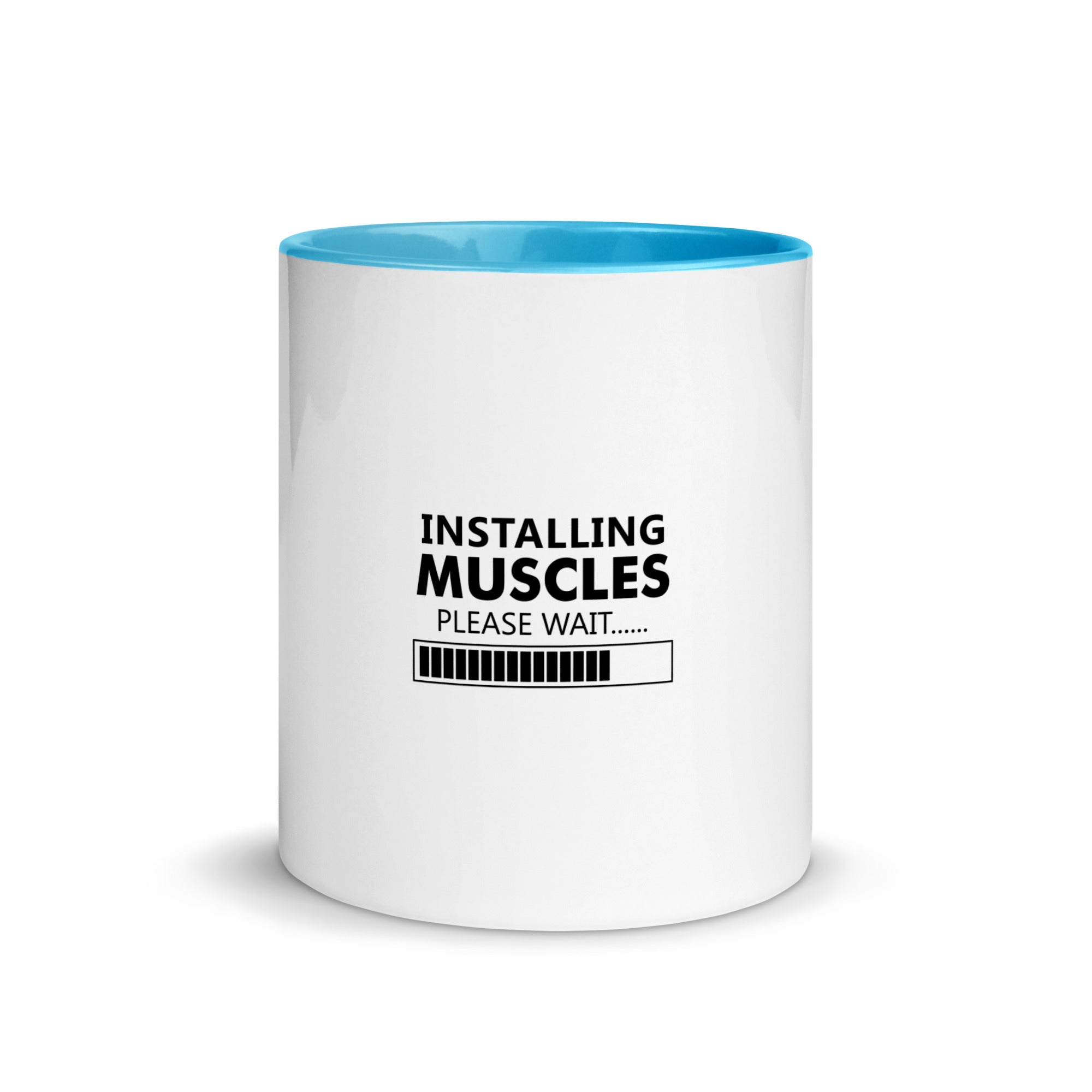 INSTALLING MUSCLES - Mug with Color Inside