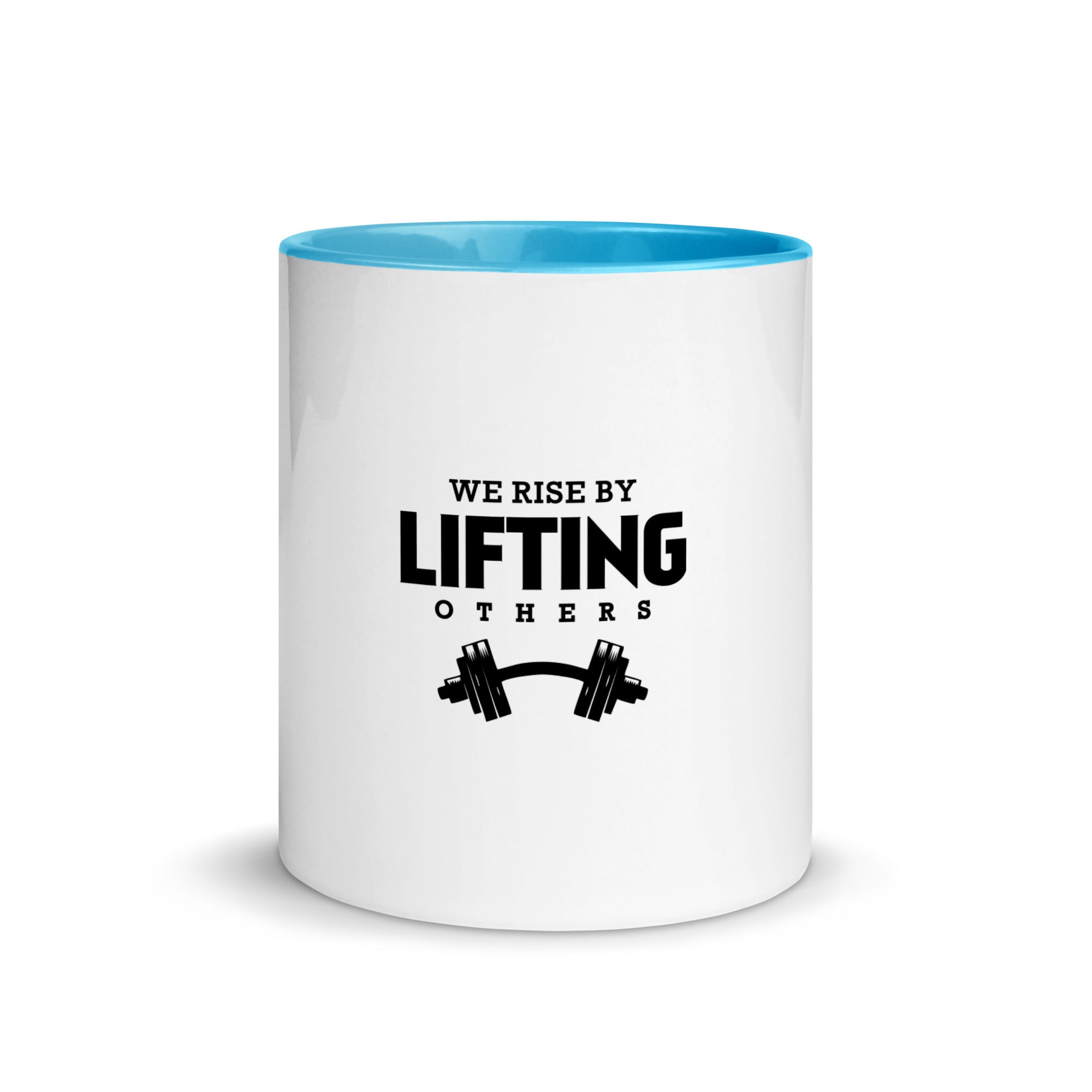 WE RISE BY LIFTING OTHERS - Mug with Color Inside