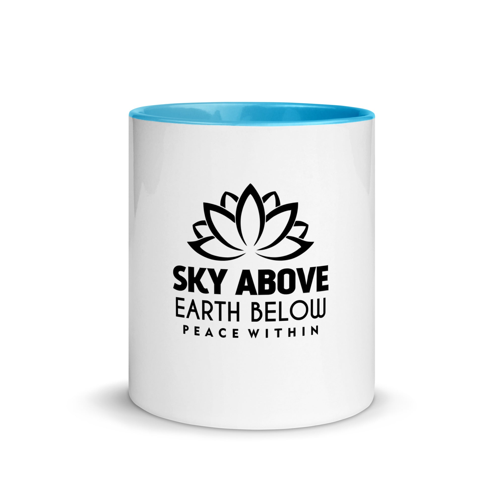 SKY ABOVE EARTH BELOW - Mug with Color Inside