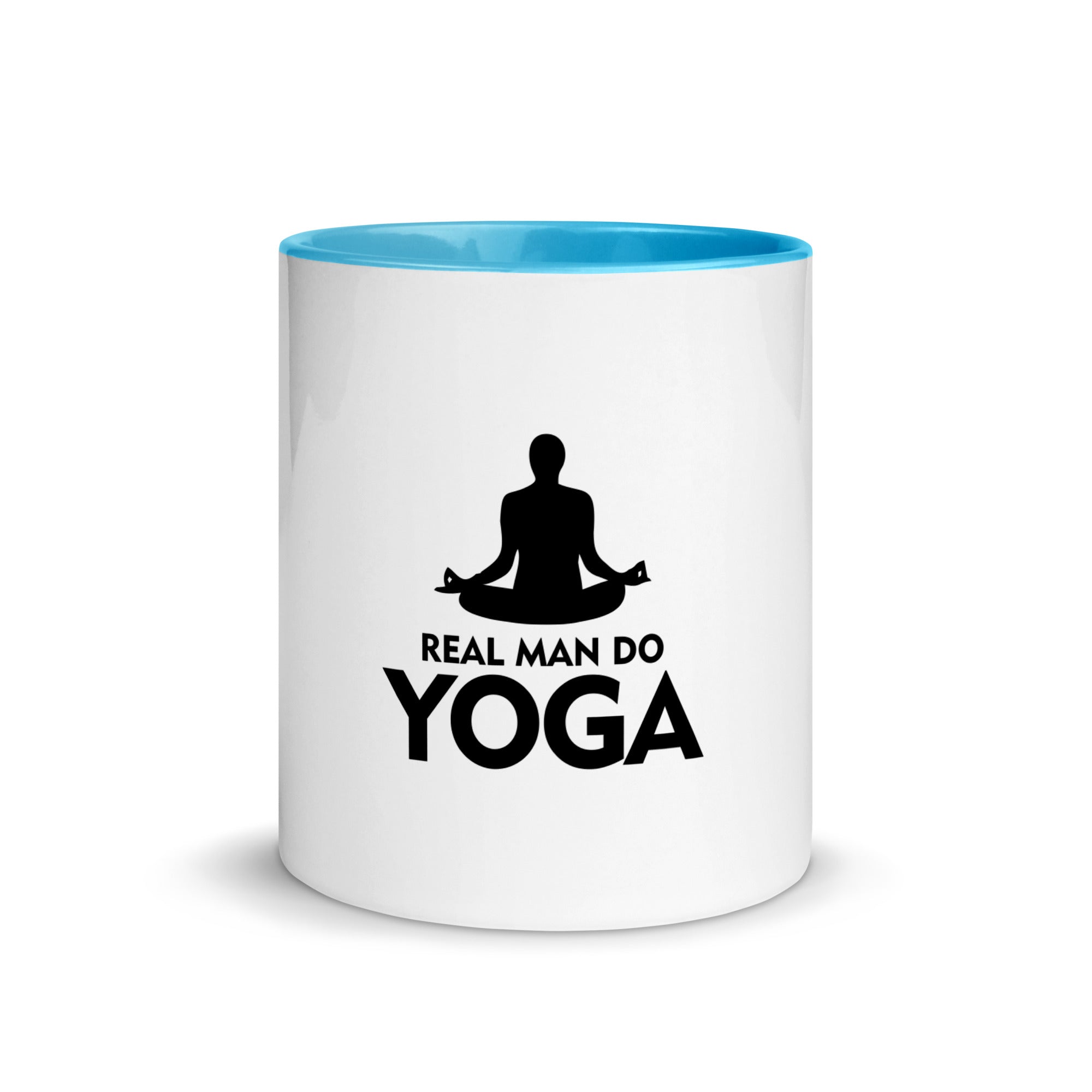 REAL MAN DO YOGA - Mug with Color Inside