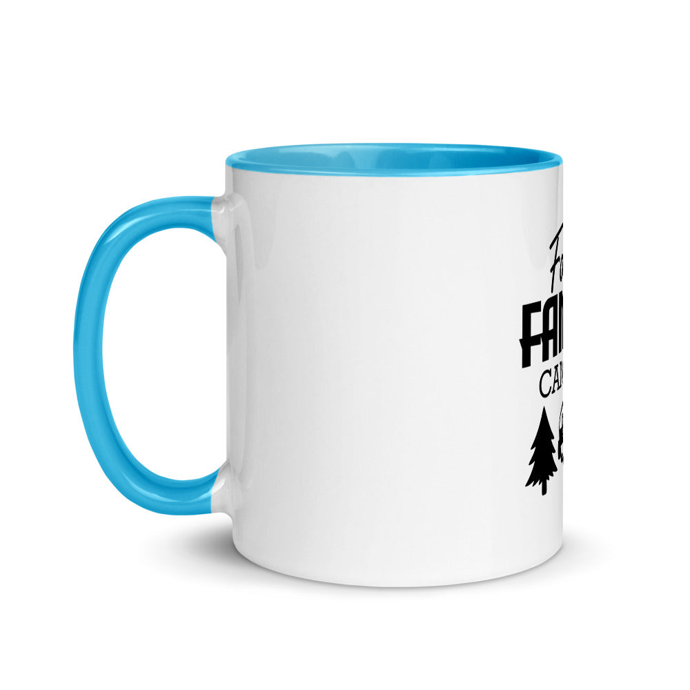 Family Camping- Mug with Color Inside