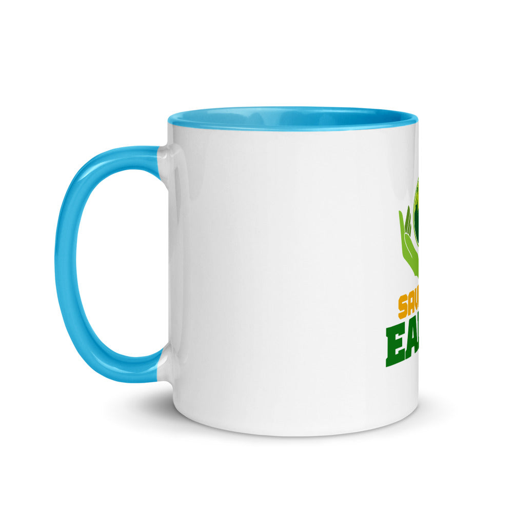 SAVE THE EARTH - Mug with Color Inside