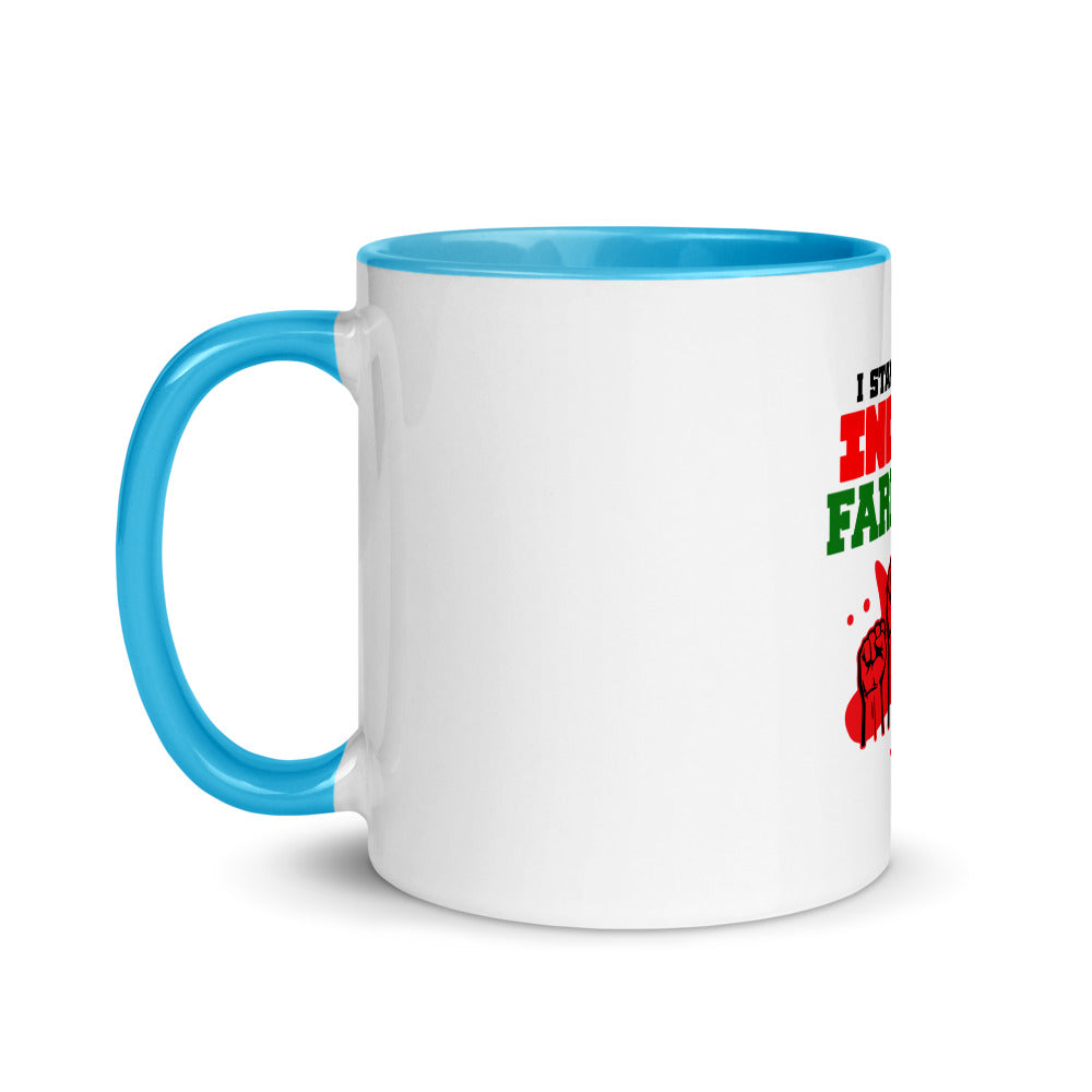 I STAND WITH INDIAN FARMERS - Mug with Color Inside