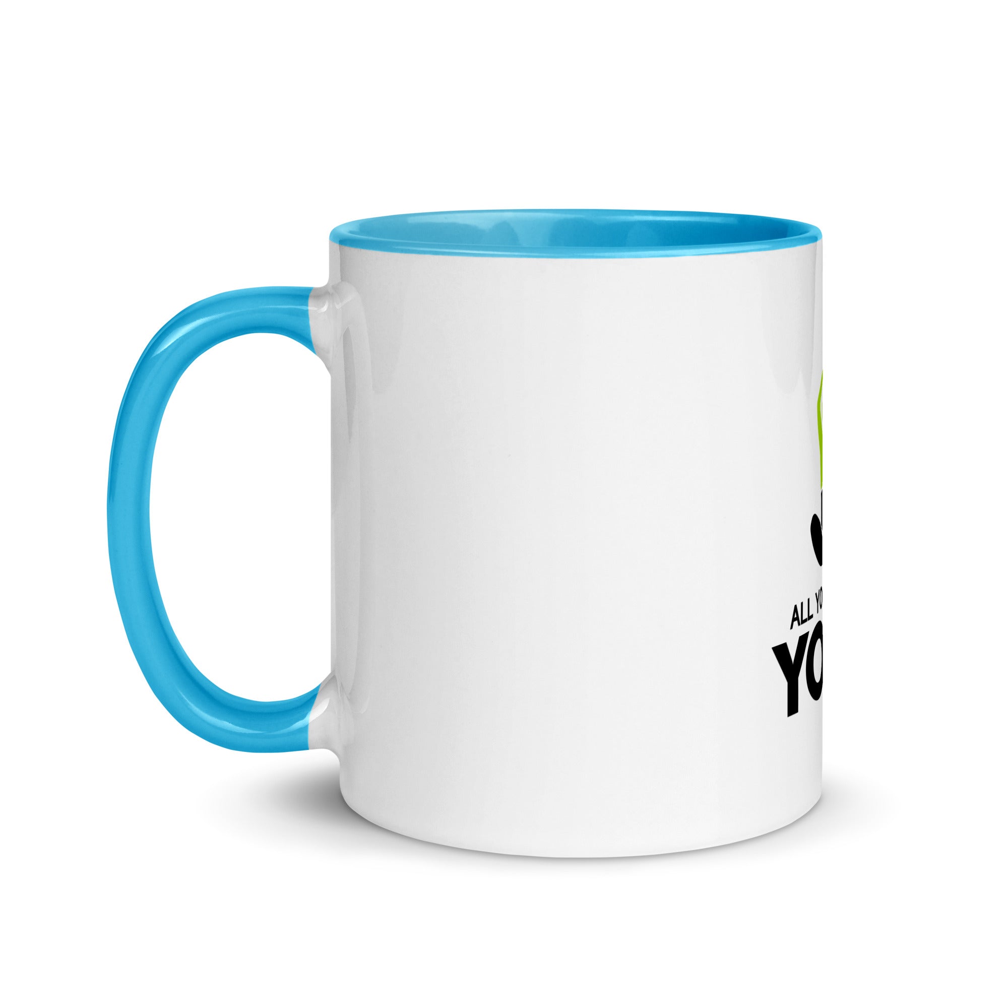 ALL YOU NEED IS YOGA - Mug with Color Inside
