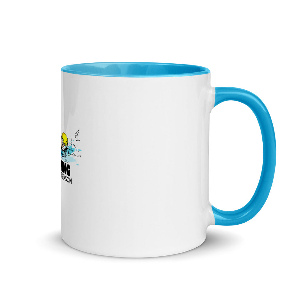 Swimming- Mug with Color Inside