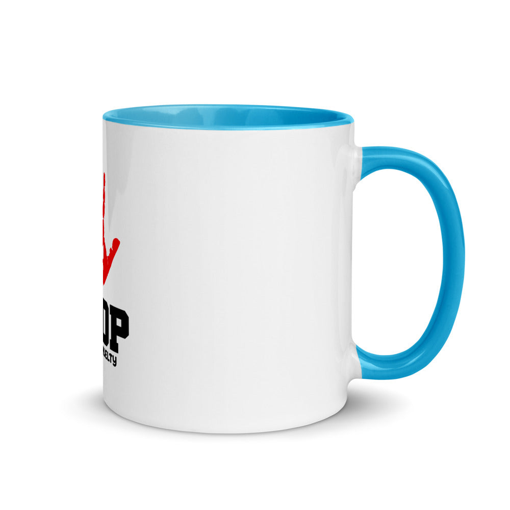 STOP ANIMAL CRUELTY - Mug with Color Inside