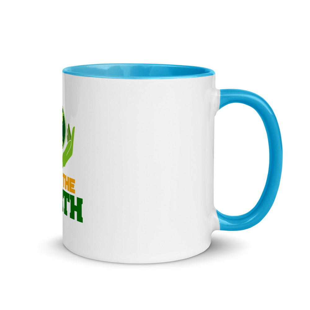 SAVE THE EARTH - Mug with Color Inside