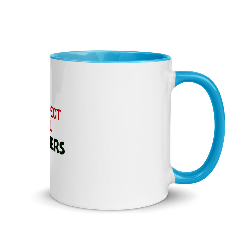 I RESPECT ALL TEACHERS - Mug with Color Inside