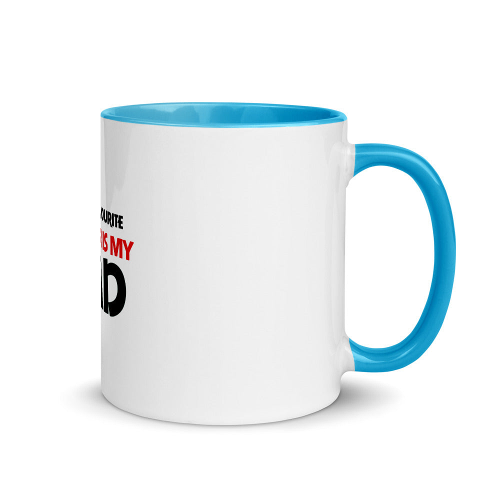MY FAVOURITE TEACHER IS DAD - Mug with Color Inside