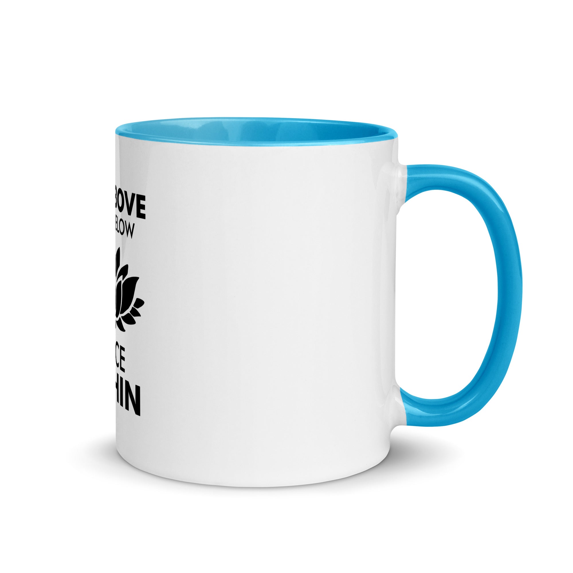 SKY ABOVE EARTH BELOW - Mug with Color Inside