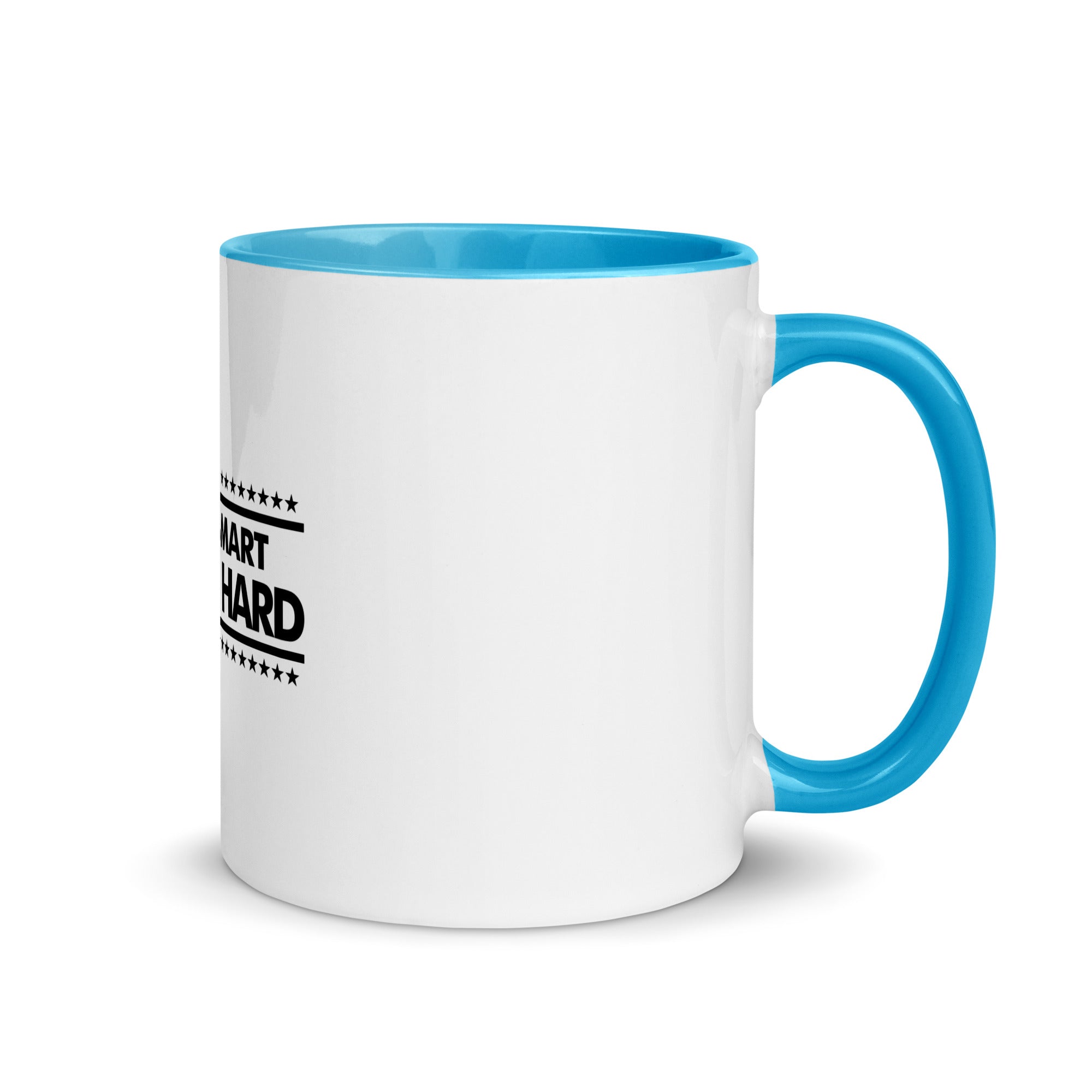 WORK SMART HUSTLE HARD - Mug with Color Inside