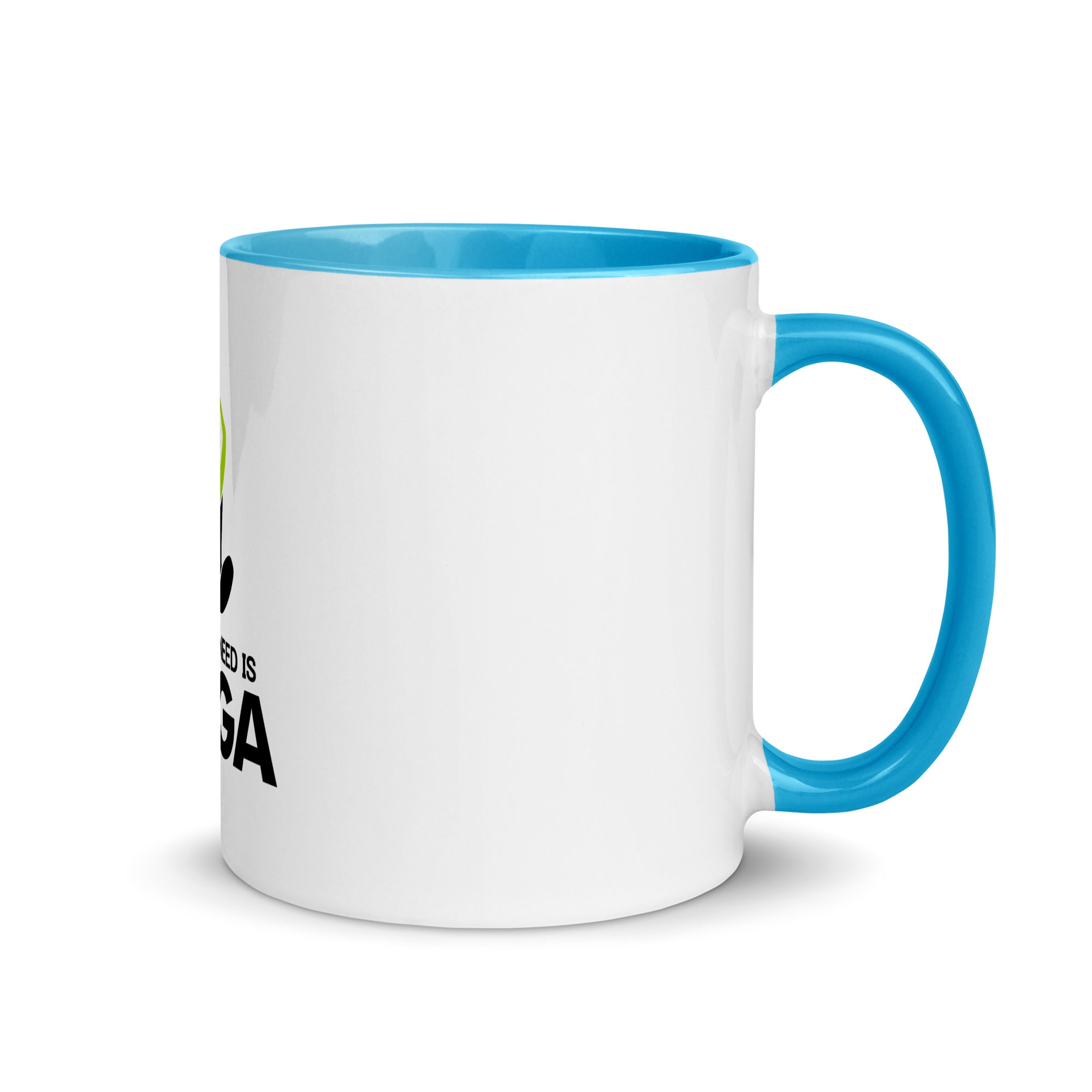 ALL YOU NEED IS YOGA - Mug with Color Inside