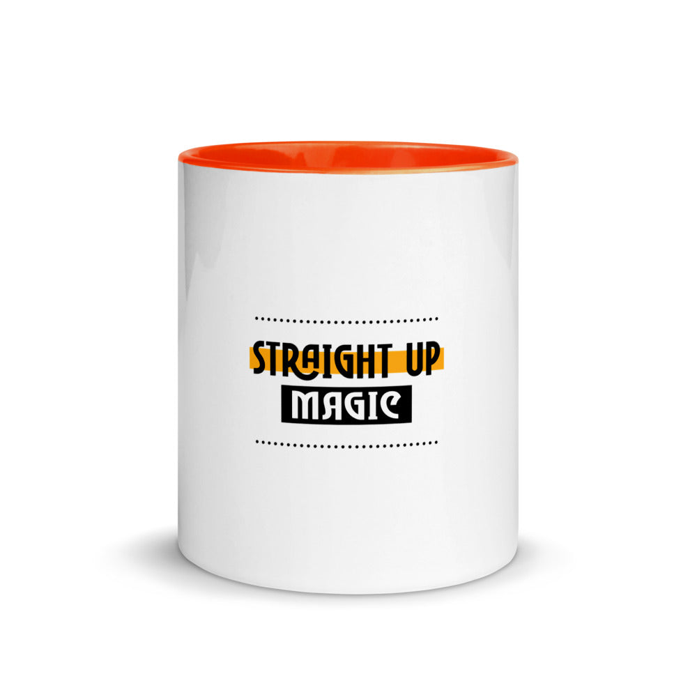 Straight up magic-- Mug with Color Inside