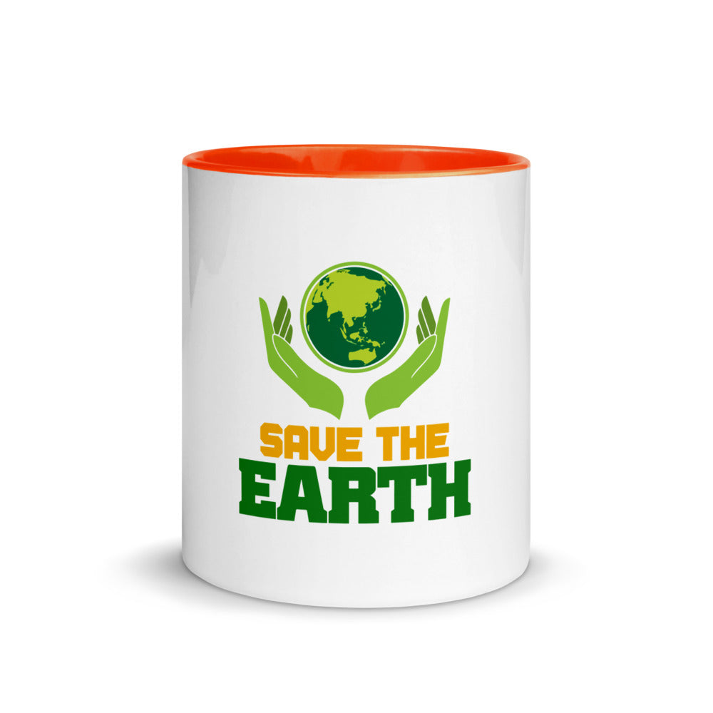 SAVE THE EARTH - Mug with Color Inside