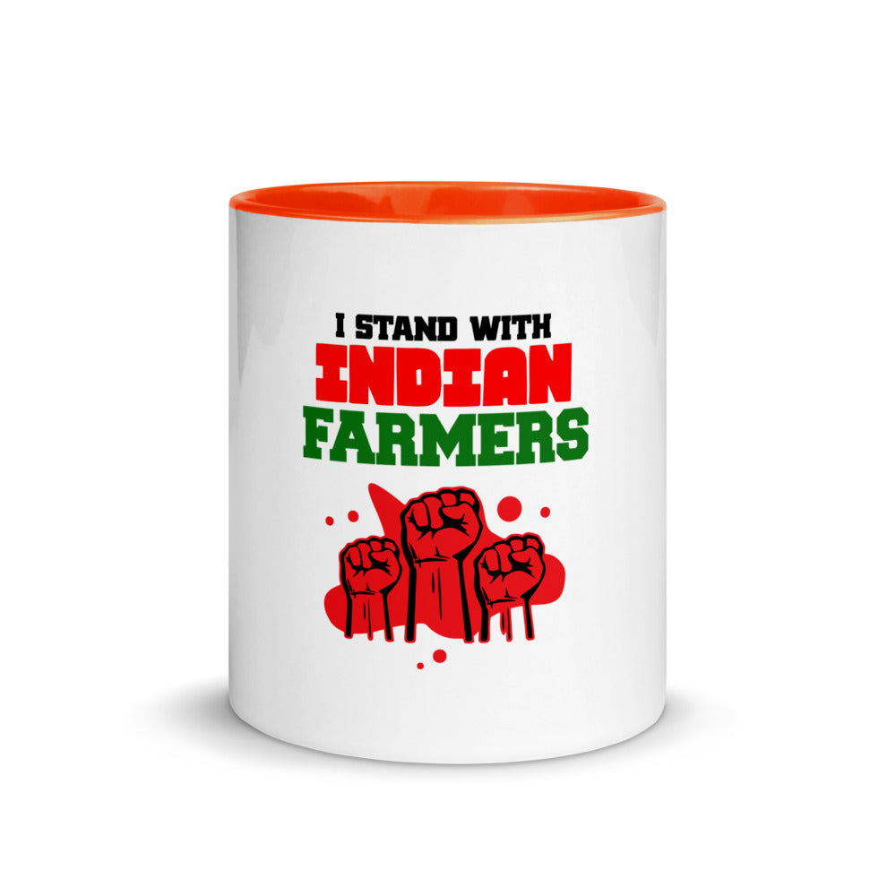I STAND WITH INDIAN FARMERS - Mug with Color Inside