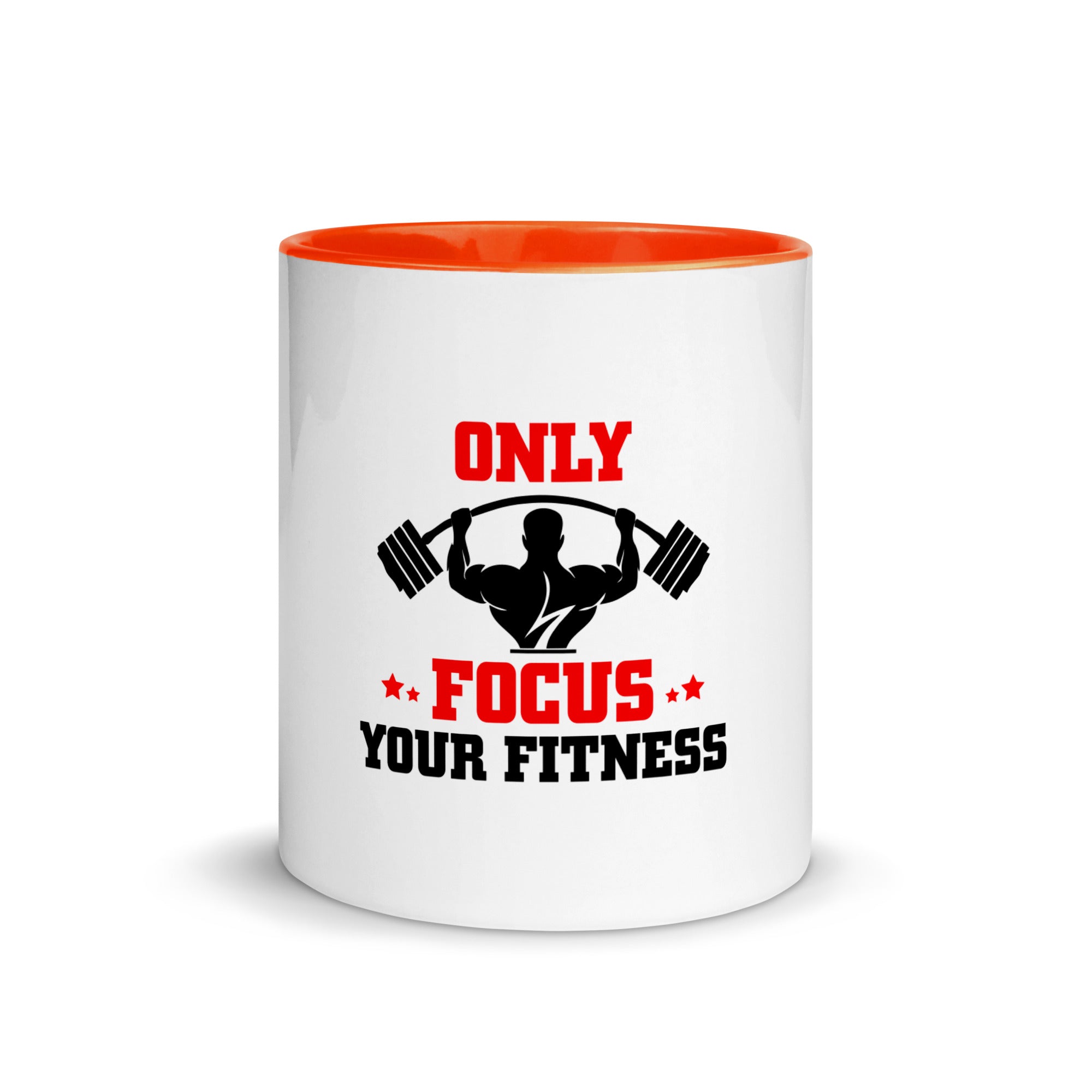 ONLY FOCUS YOUR FITNESS - Mug with Color Inside