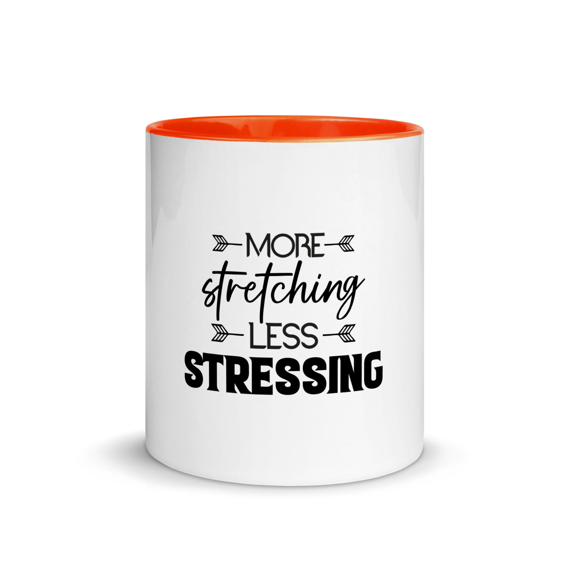 MORE STRETCHING LESS STRESSING - Mug with Color Inside