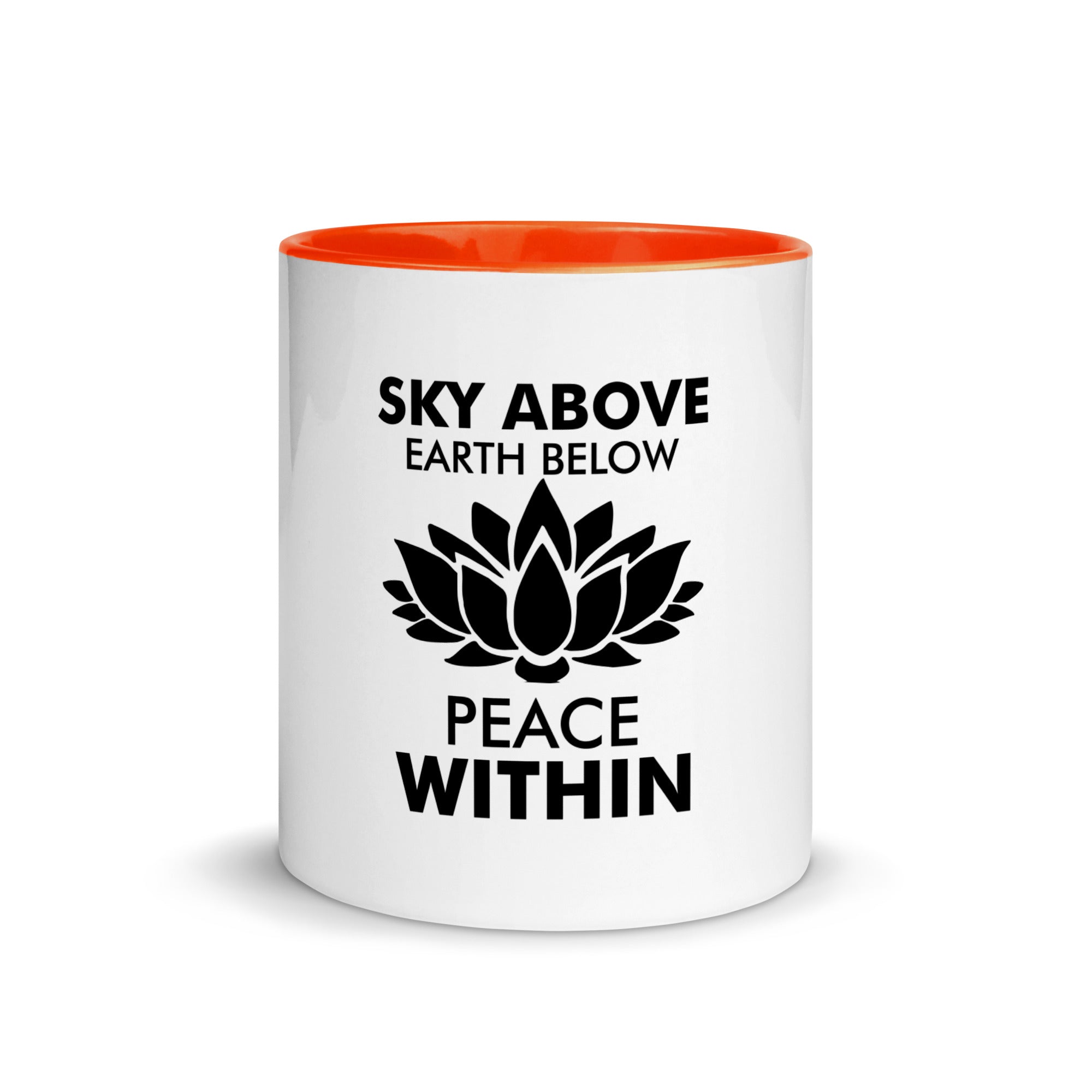 SKY ABOVE EARTH BELOW - Mug with Color Inside