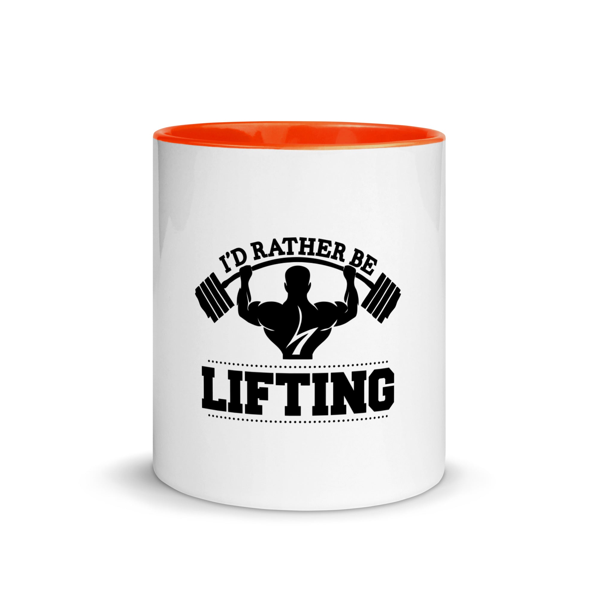 I'D RATHER BE LIFTING - Mug with Color Inside