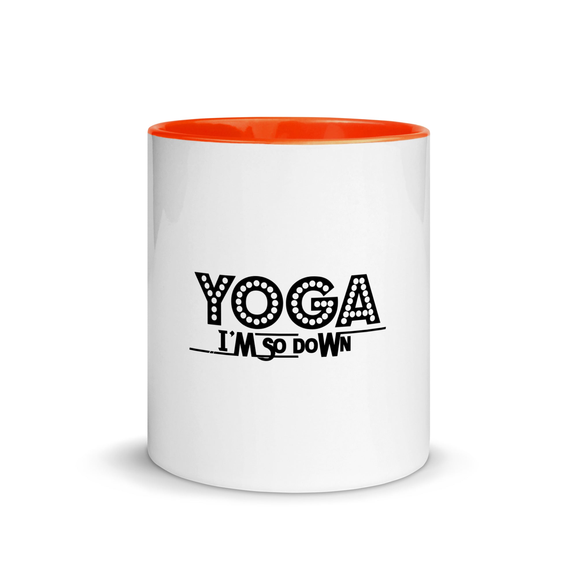 YOGA I'M SO DOWN - Mug with Color Inside