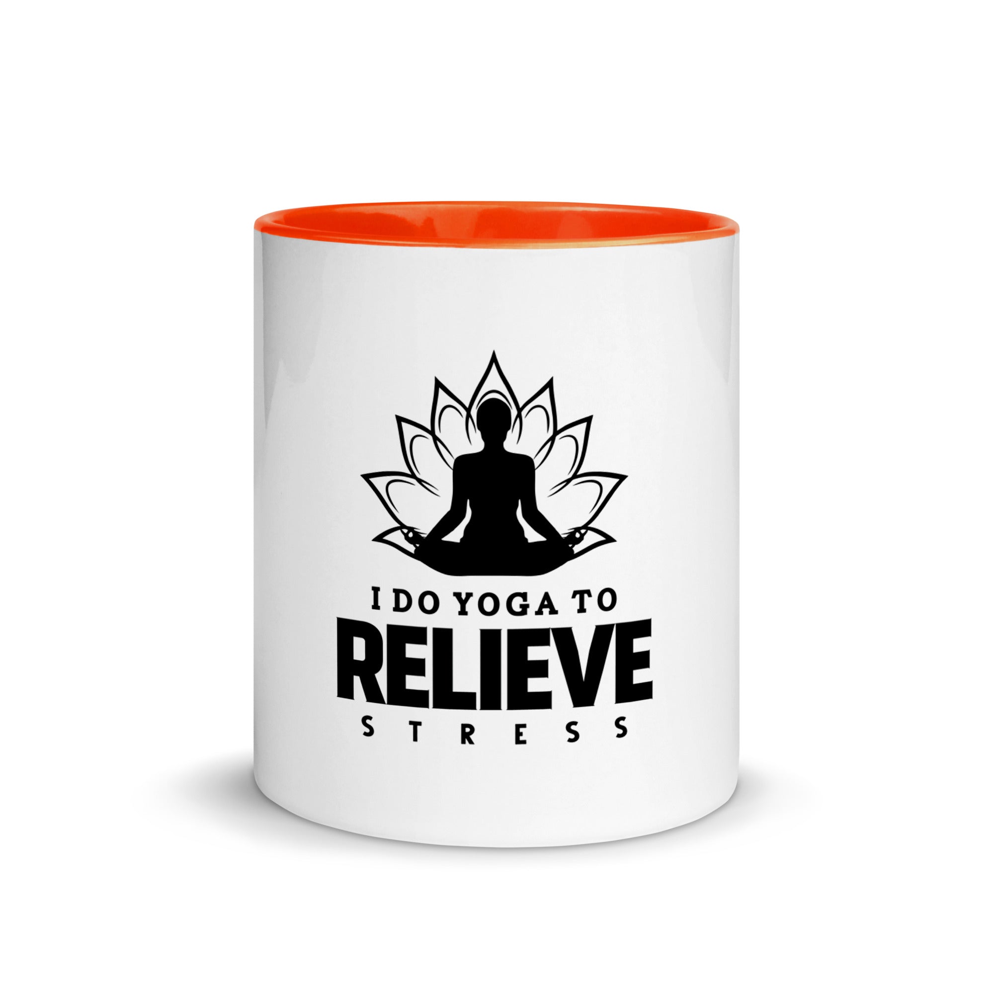 I  DO YOGA TO RELIEVE STRESS - Mug with Color Inside