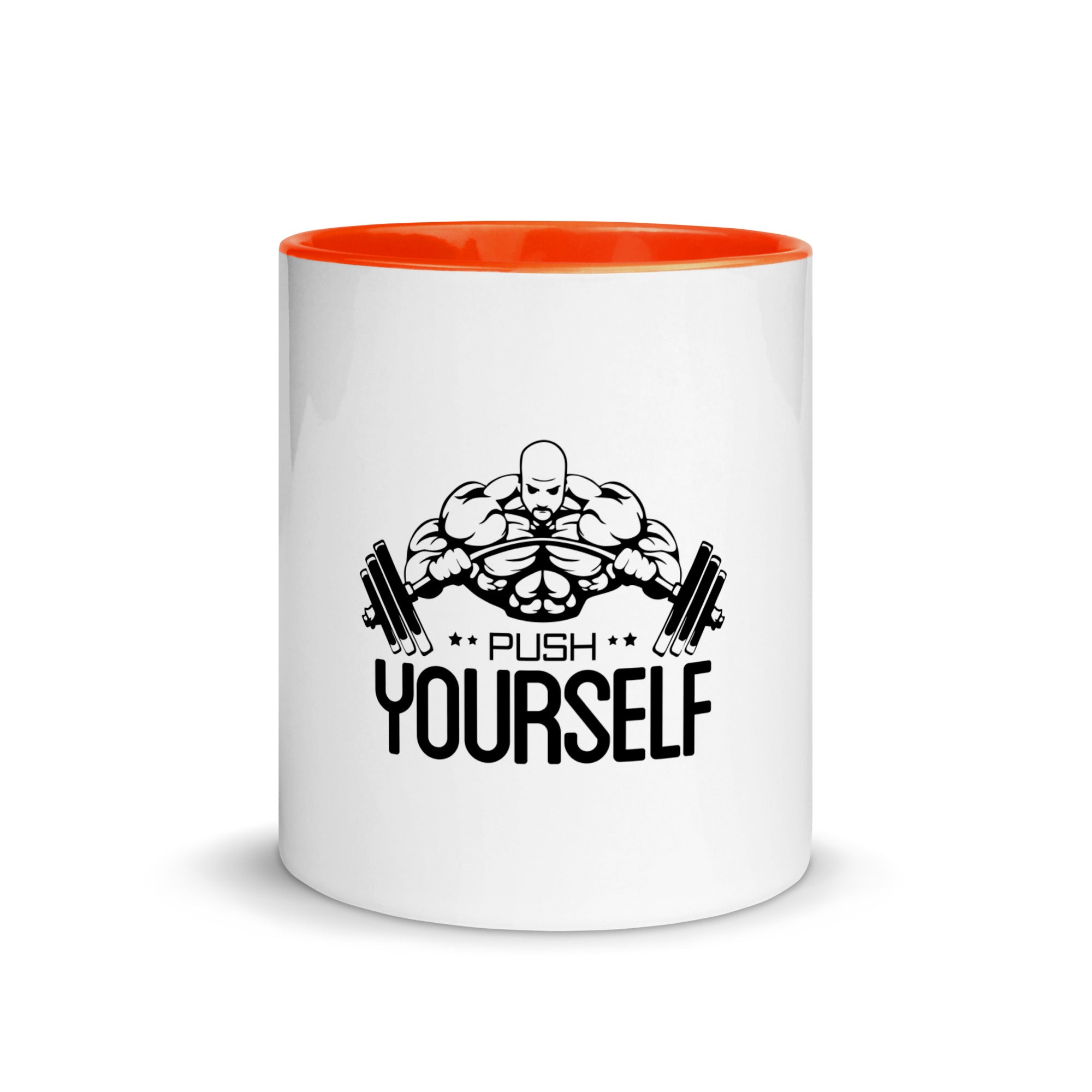 PUSH YOURSELF - Mug with Color Inside