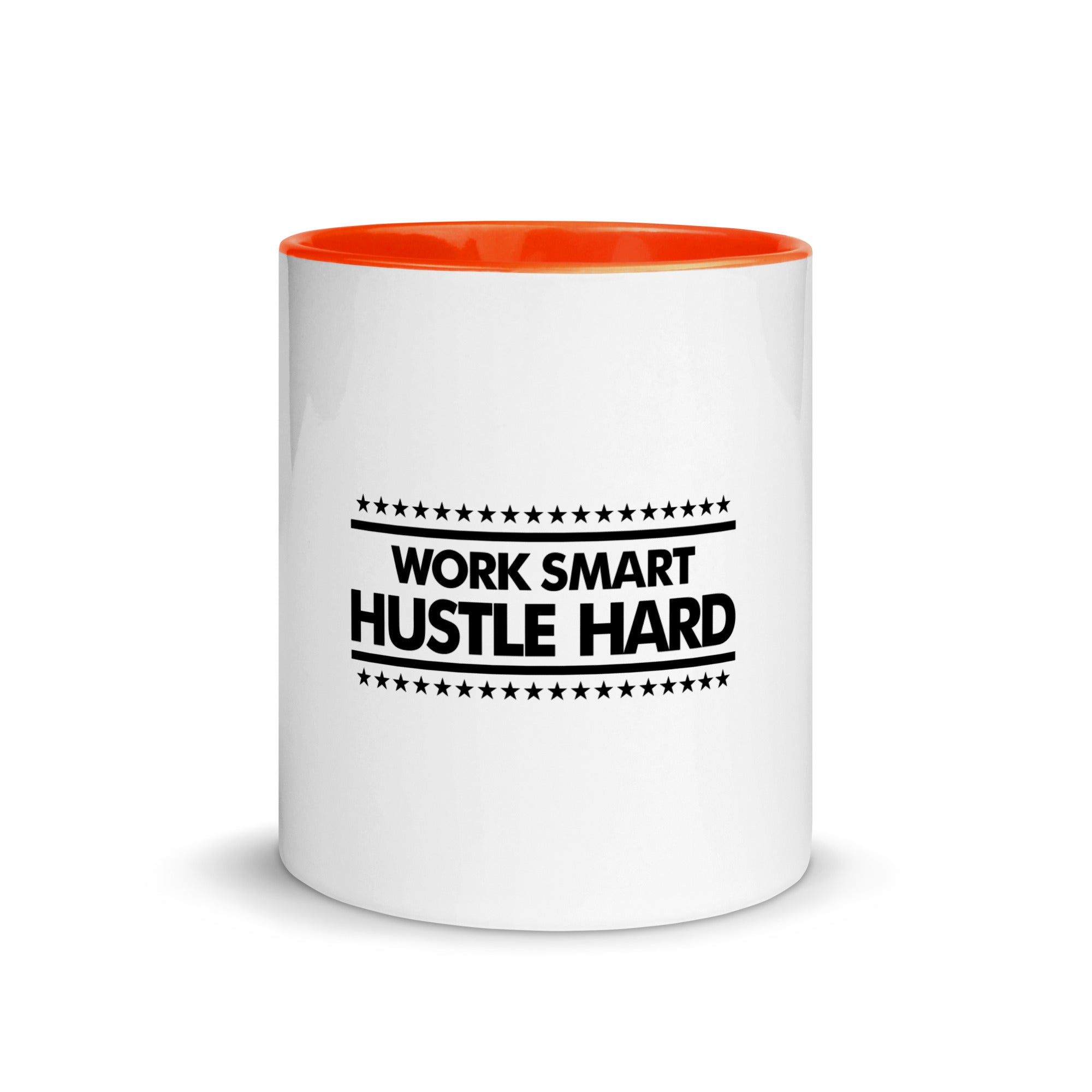 WORK SMART HUSTLE HARD - Mug with Color Inside