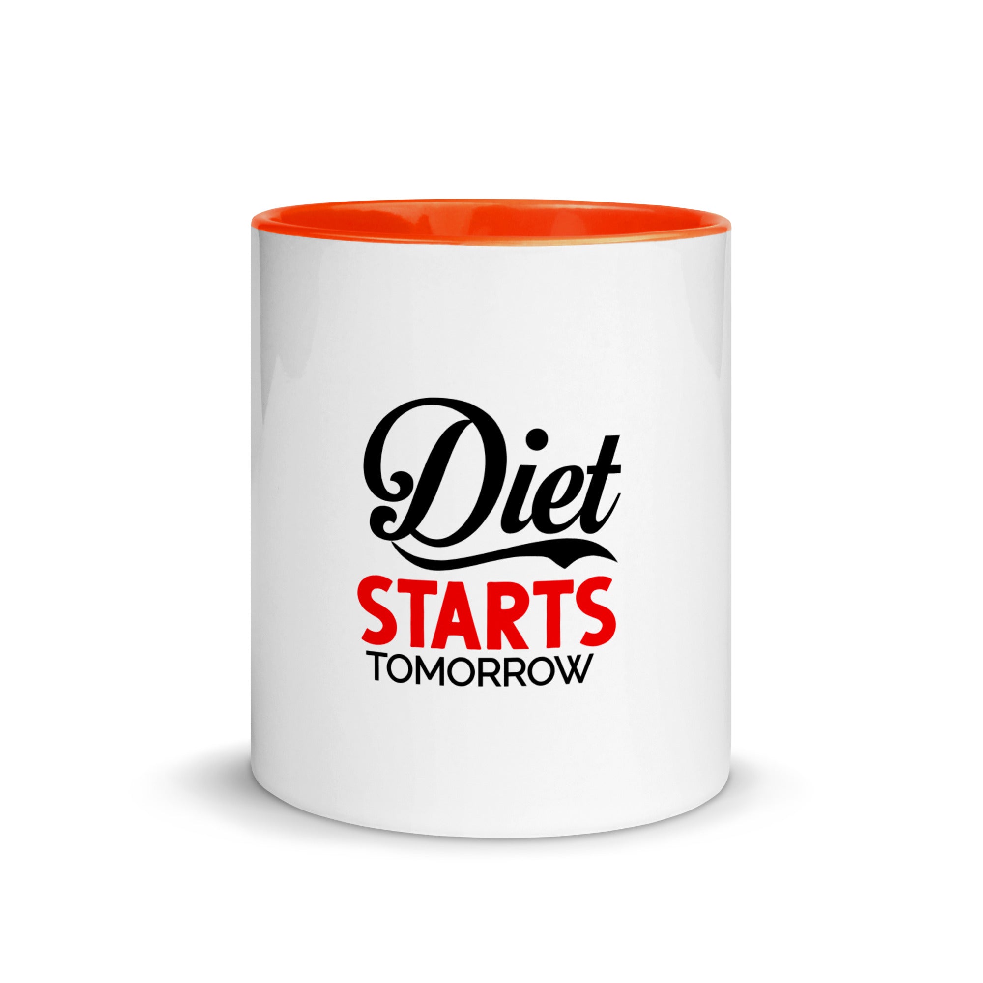 DIET STARTS TOMORROW - Mug with Color Inside