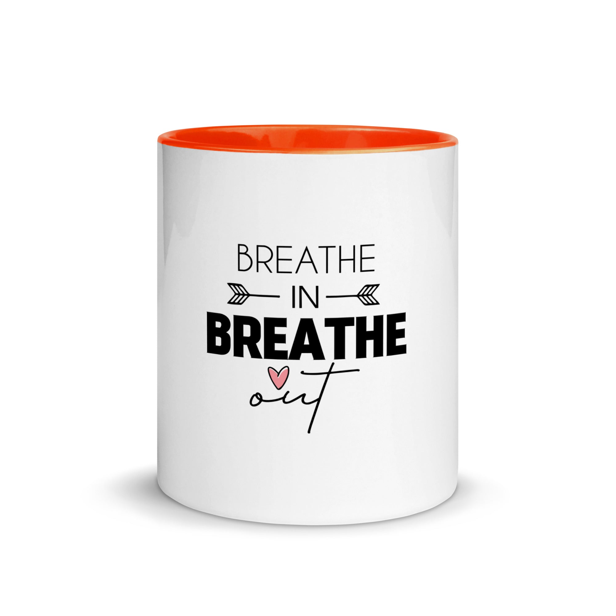 BREATHE IN BREATHE OUT - Mug with Color Inside
