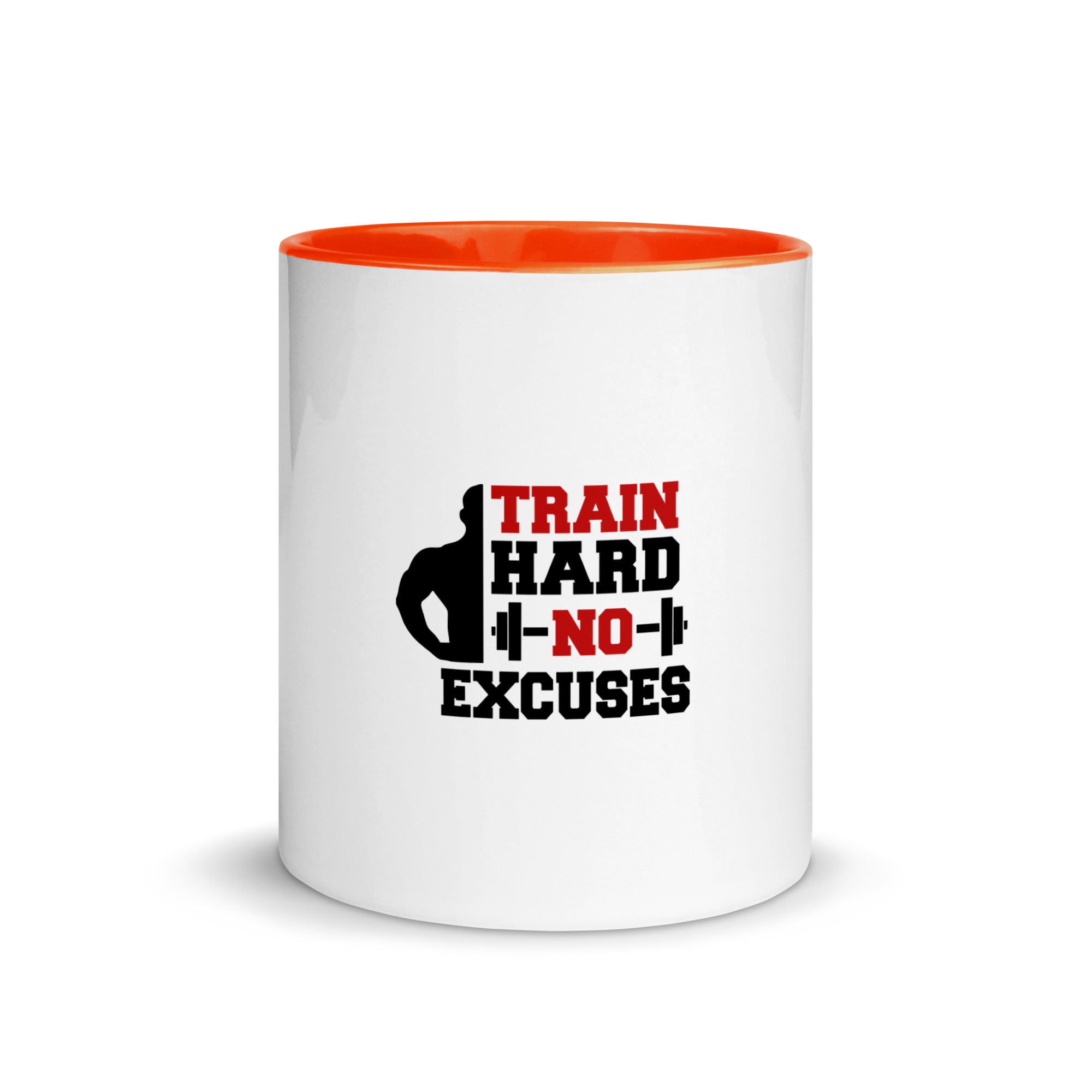 TRAIN HARD NO EXCUSES - Mug with Color Inside