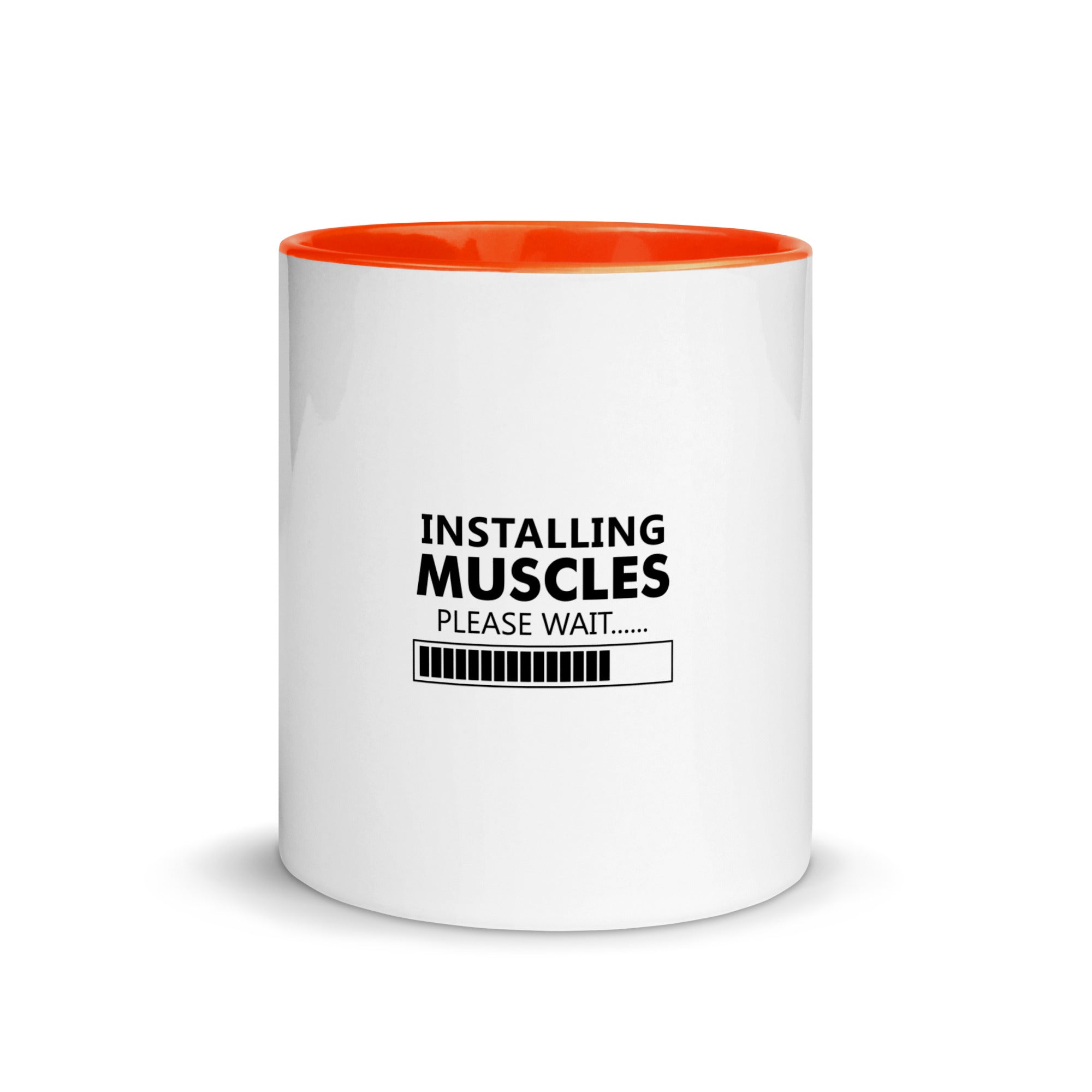 INSTALLING MUSCLES - Mug with Color Inside