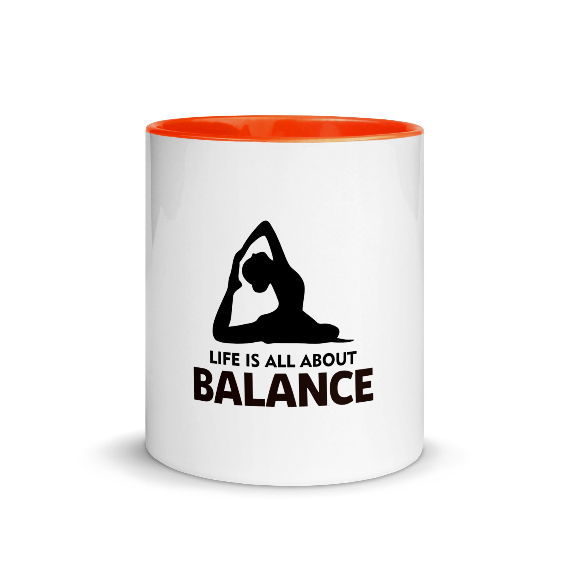 LIFE IS ALL ABOUT BALANCE - Mug with Color Inside