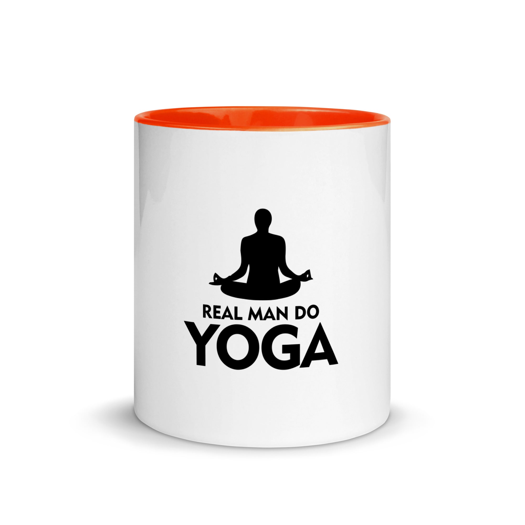 REAL MAN DO YOGA - Mug with Color Inside
